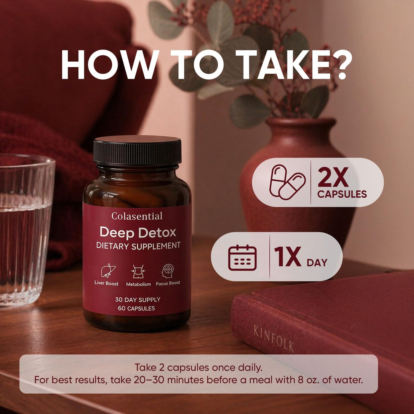 FQMUEV Colasential Max Liver Detox 60 Capsules