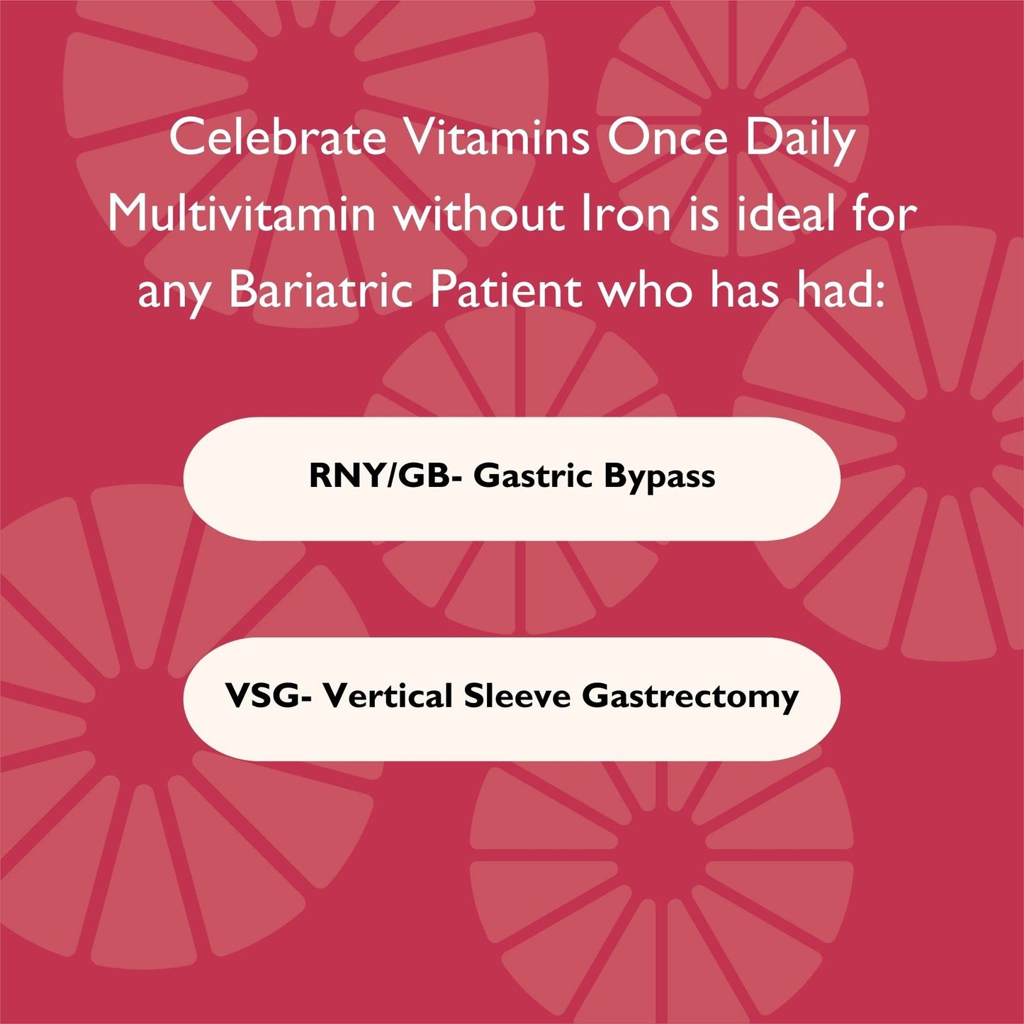 Celebrate Bariatric Supplements CelebrateONE Iron Free Once Daily Bariatric Multivitamin, 90 Capsules
