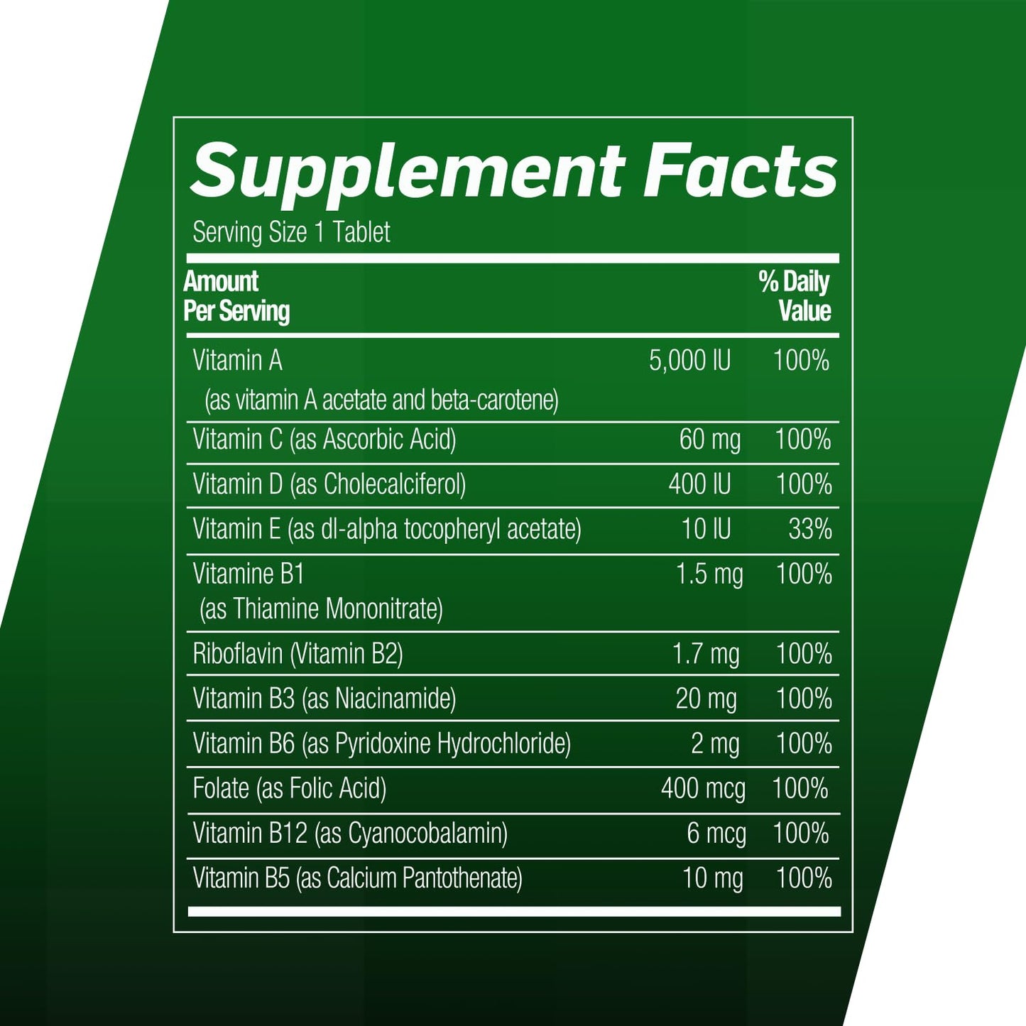 Shot B Multivitamin Complex Tablets, 60 Count