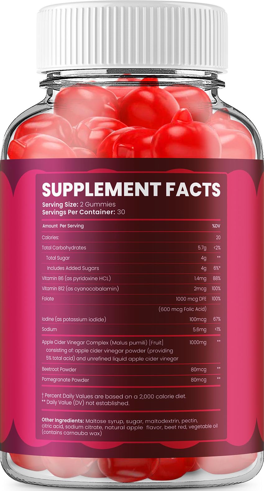 Indelo Gumitide ACV Gummies 180 Gummies