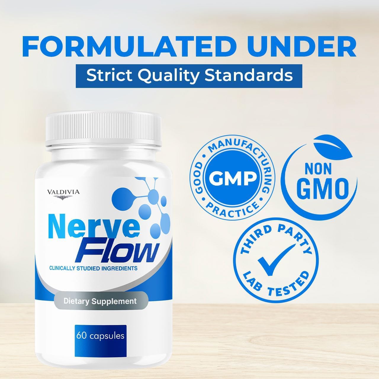 Valdivia NerveFlow Advanced Nerve Support Capsules, 60 Capsules