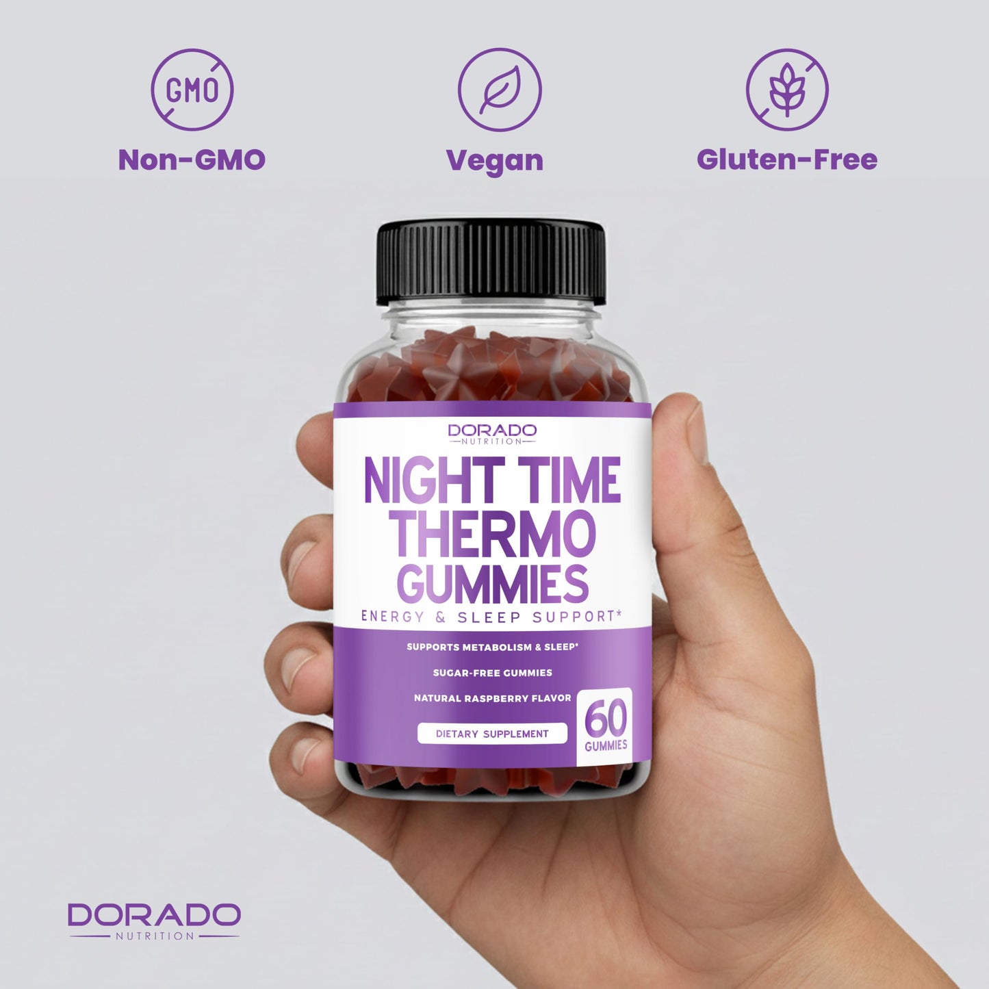 Dorado Nutrition Night Time Fat Burner Gummies 60 Count