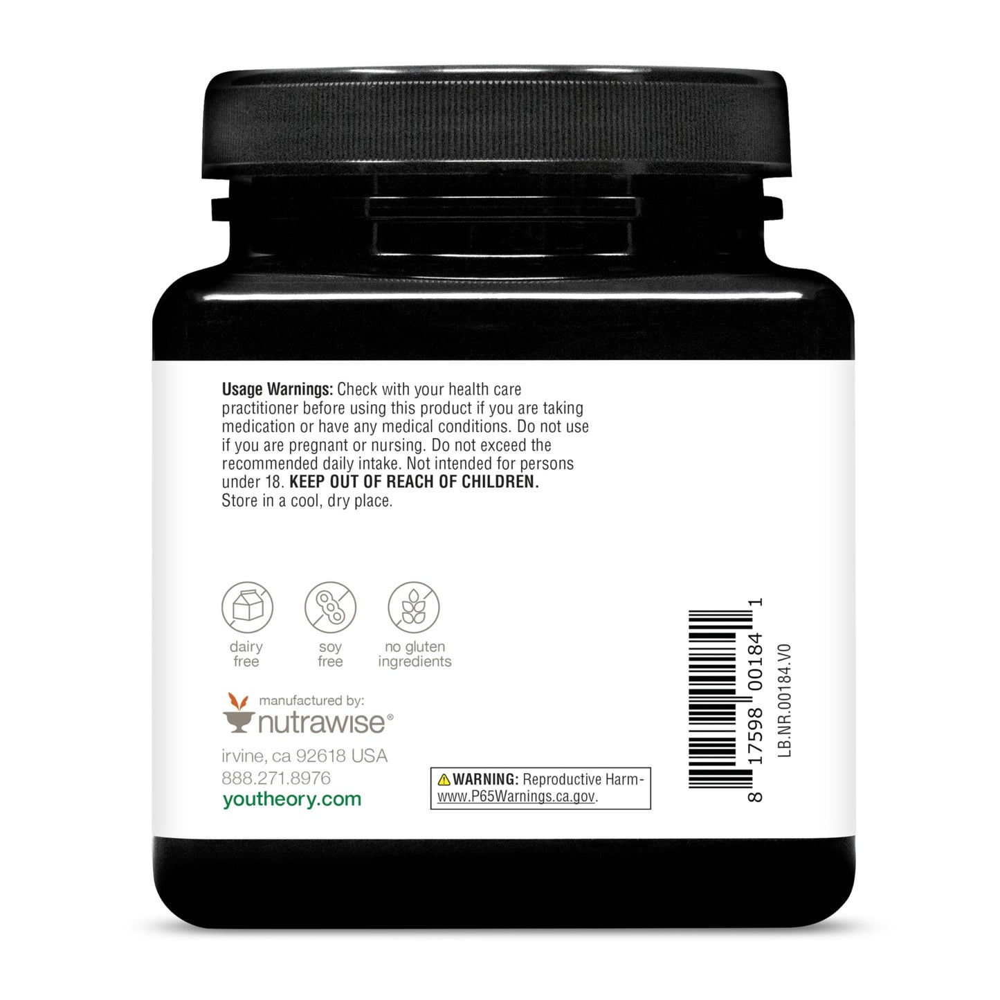 Youtheory Longevity NR Nicotinamide Riboside NAD+ Supplement, Vegetarian Capsules, 90 Count