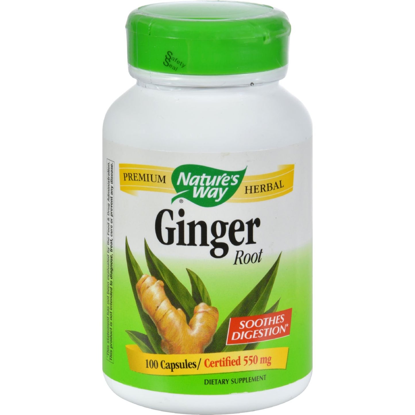 Nature's Way Ginger Root Capsule, 100 Capsules