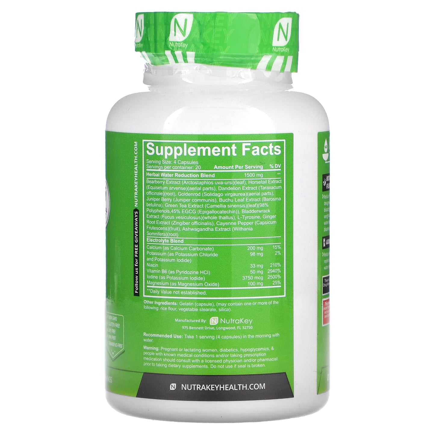NutraKey ReduxHD Capsules 80 Count