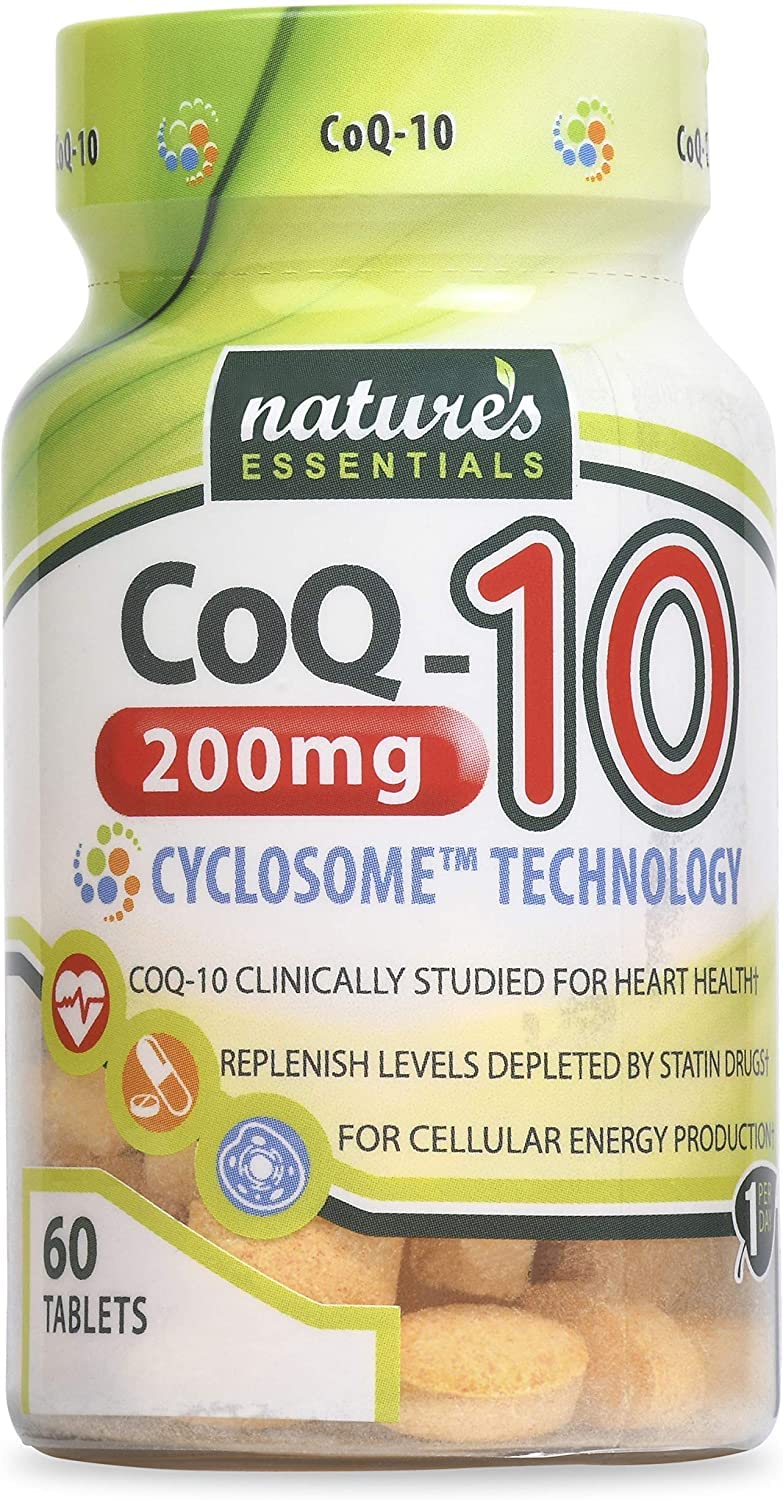 NATURE'S ESSENTIALS CoQ-10 200mg Tablet, 60 Tablets