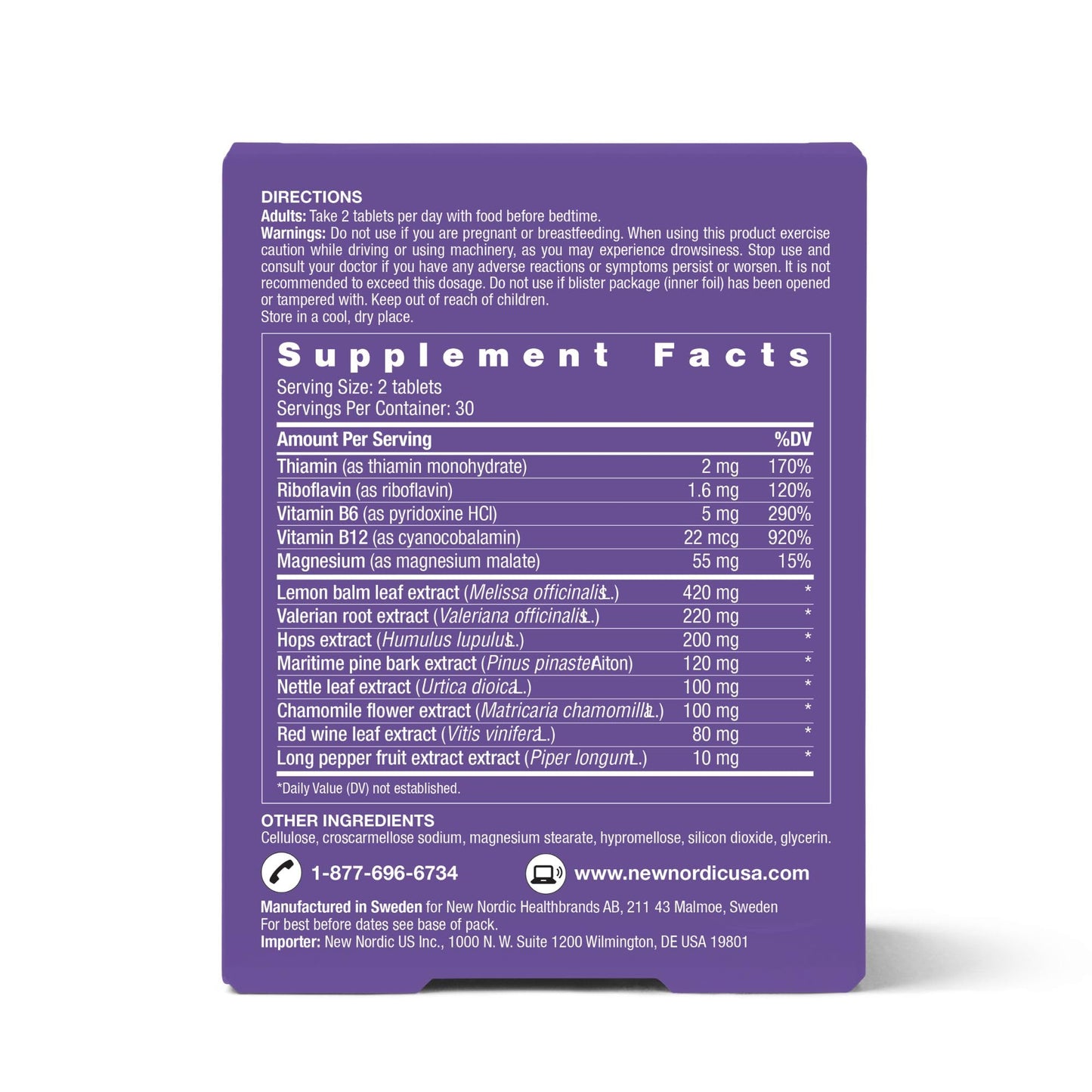 NEW NORDIC Quality Sleep Muscle Rest 60 Capsules