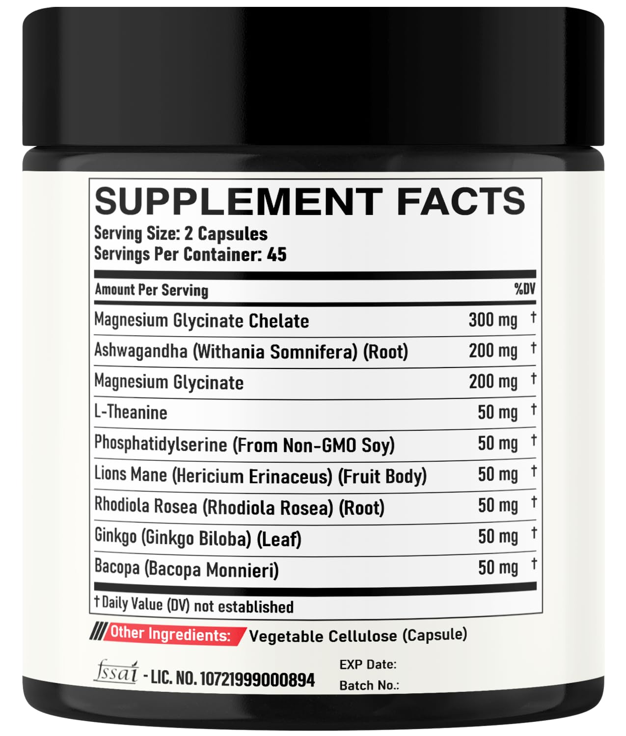 DEDICAD 9in1 Cortisol Supplement Capsules, 90 Count