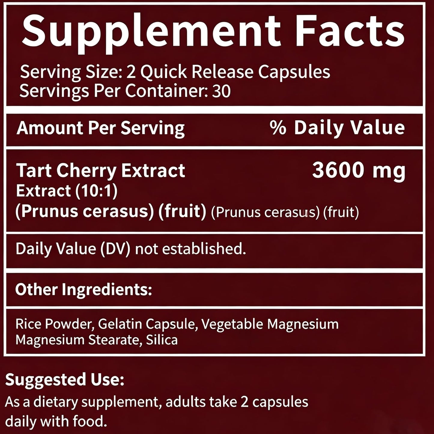 BLOUM Tart Cherry Cold Extract Capsules, 90 Count