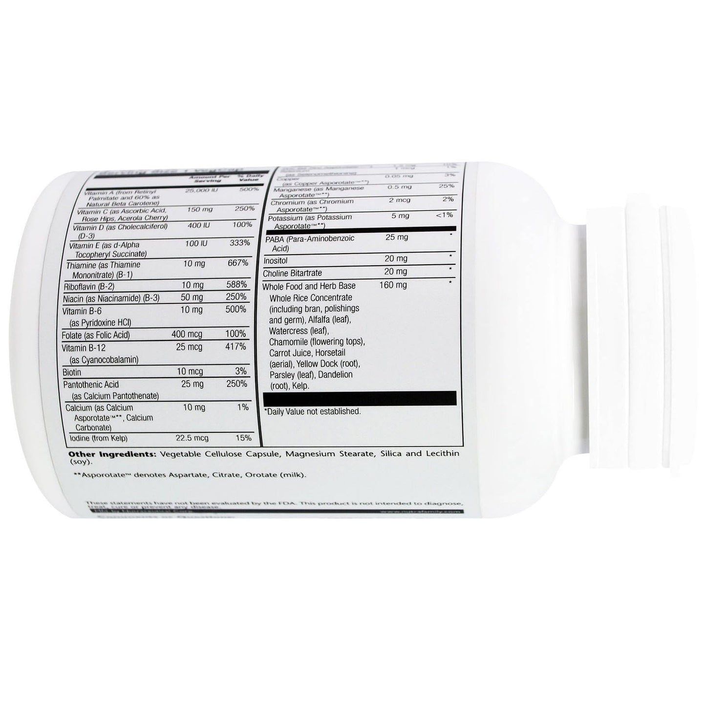 Solaray Once Daily High Energy W/O Iron, 90 Capsules