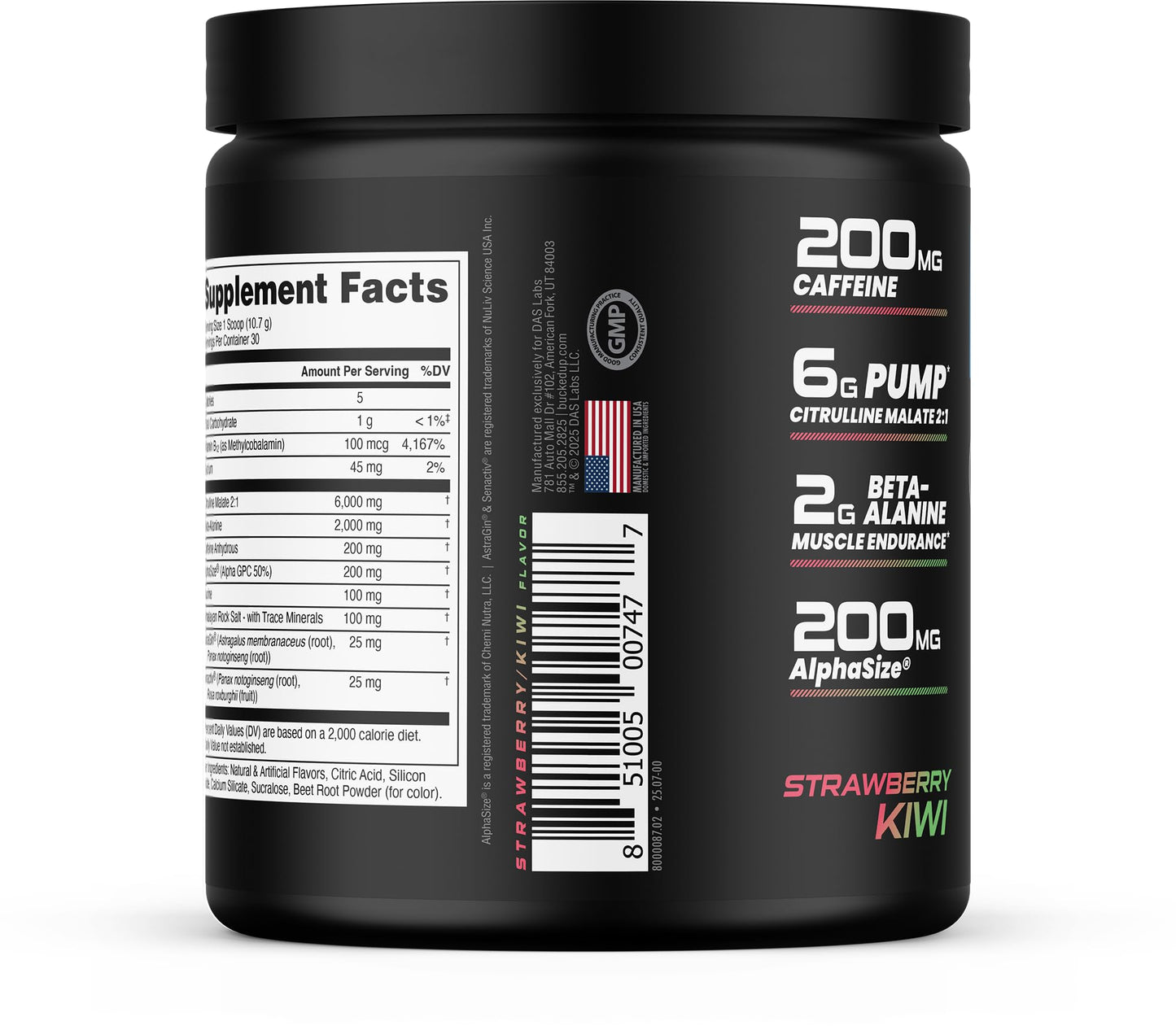 Bucked Up Pre Workout Powder 11.12 oz