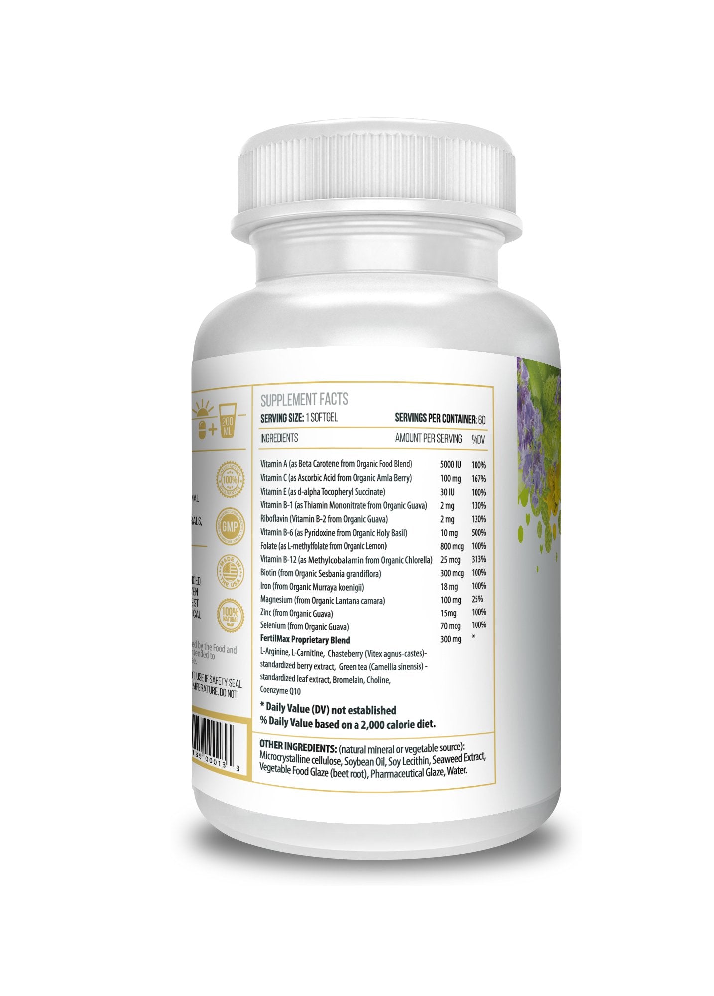 ACTIF Organic FertilMax Softgels 60 Count