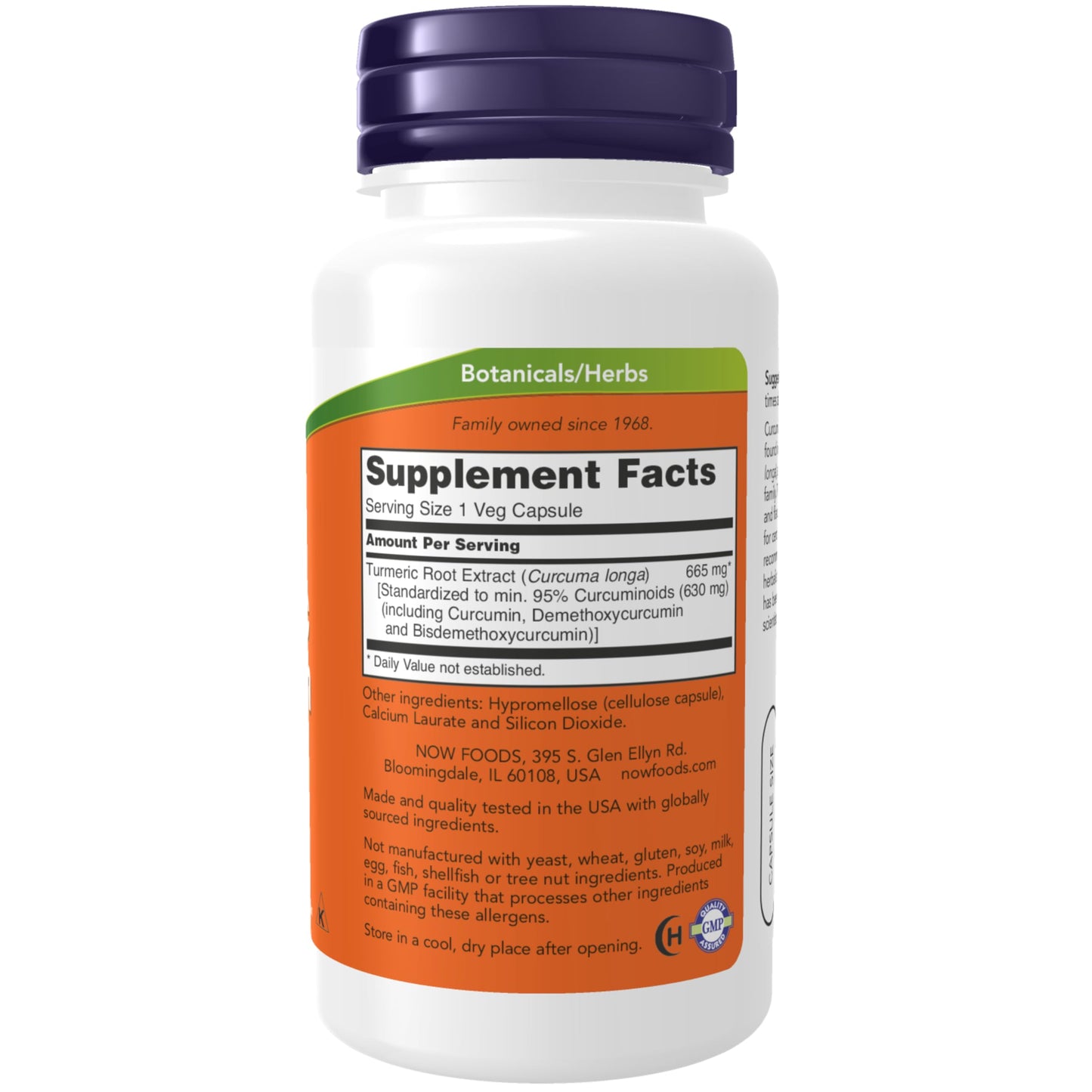NOW Foods Curcumin Extract 95% 700 mg Capsule, 60 Count