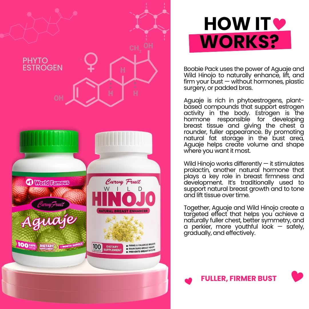 Curvy Fruit Natural Breast Enhancement for Fuller, Firmer & Rounder Shape Capsule 200 Count