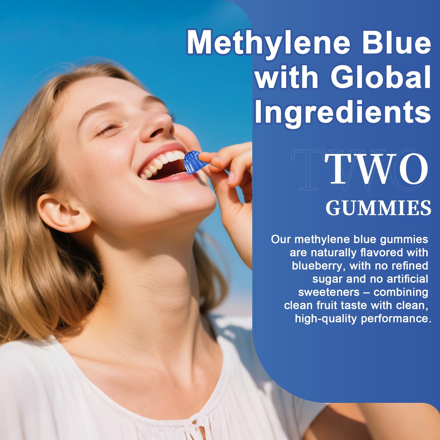 LILICARE Methylene Blue Gummies for Humans, 120 Count