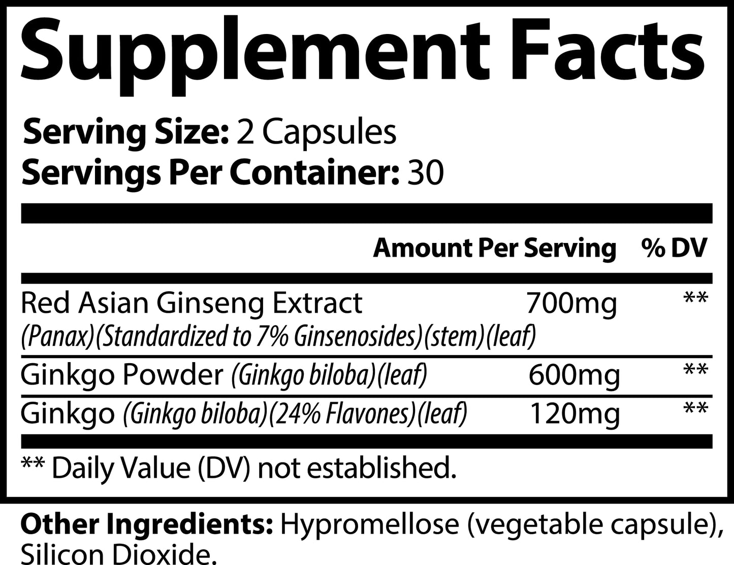 Patel Science Ginkgo Biloba + Ginseng Powder 0.25 Ounce