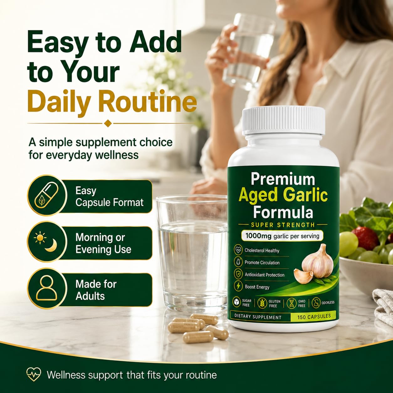 KYZTMHC Premium Aged Black Garlic Softgels 150