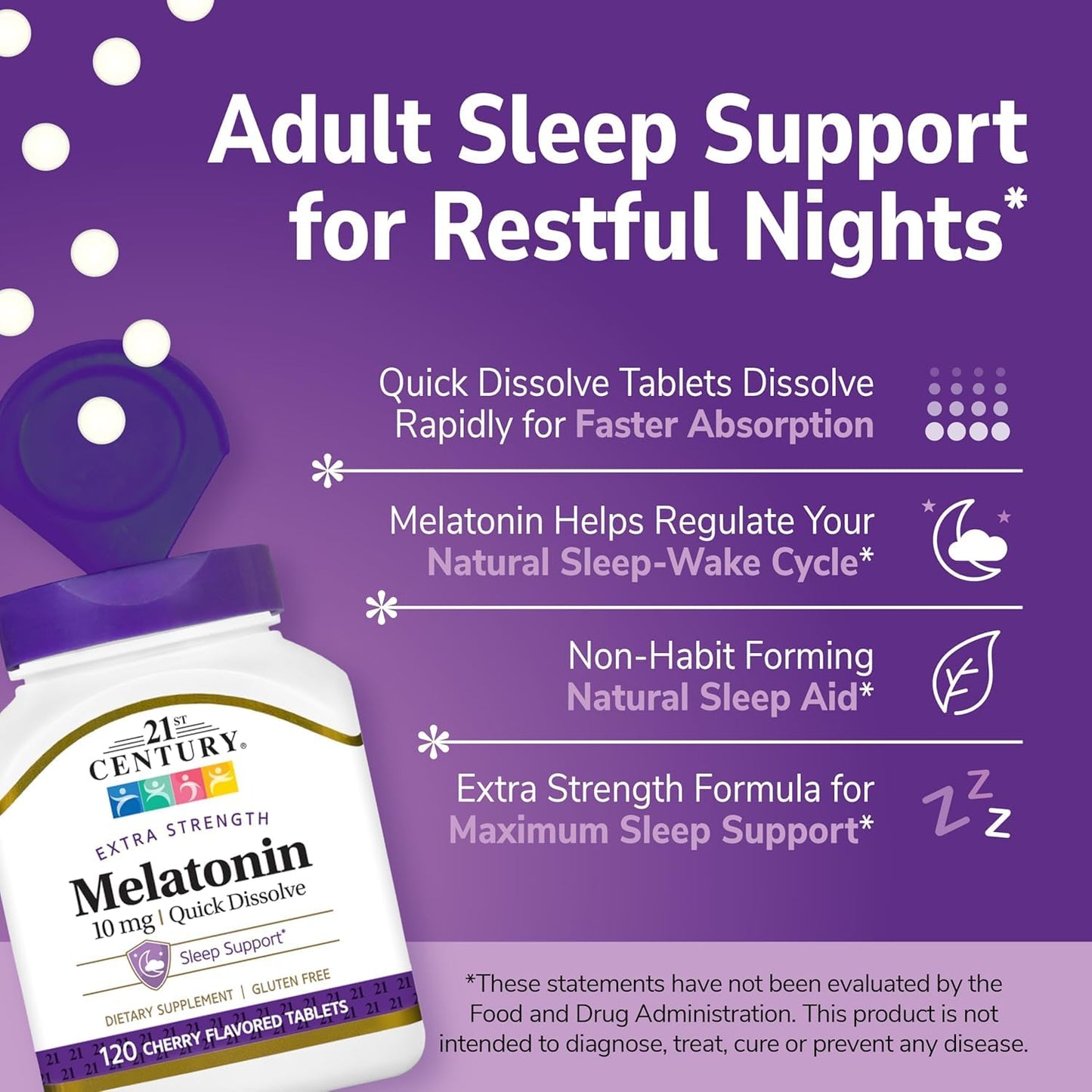 21st Century Melatonin 10mg Tablets, 240