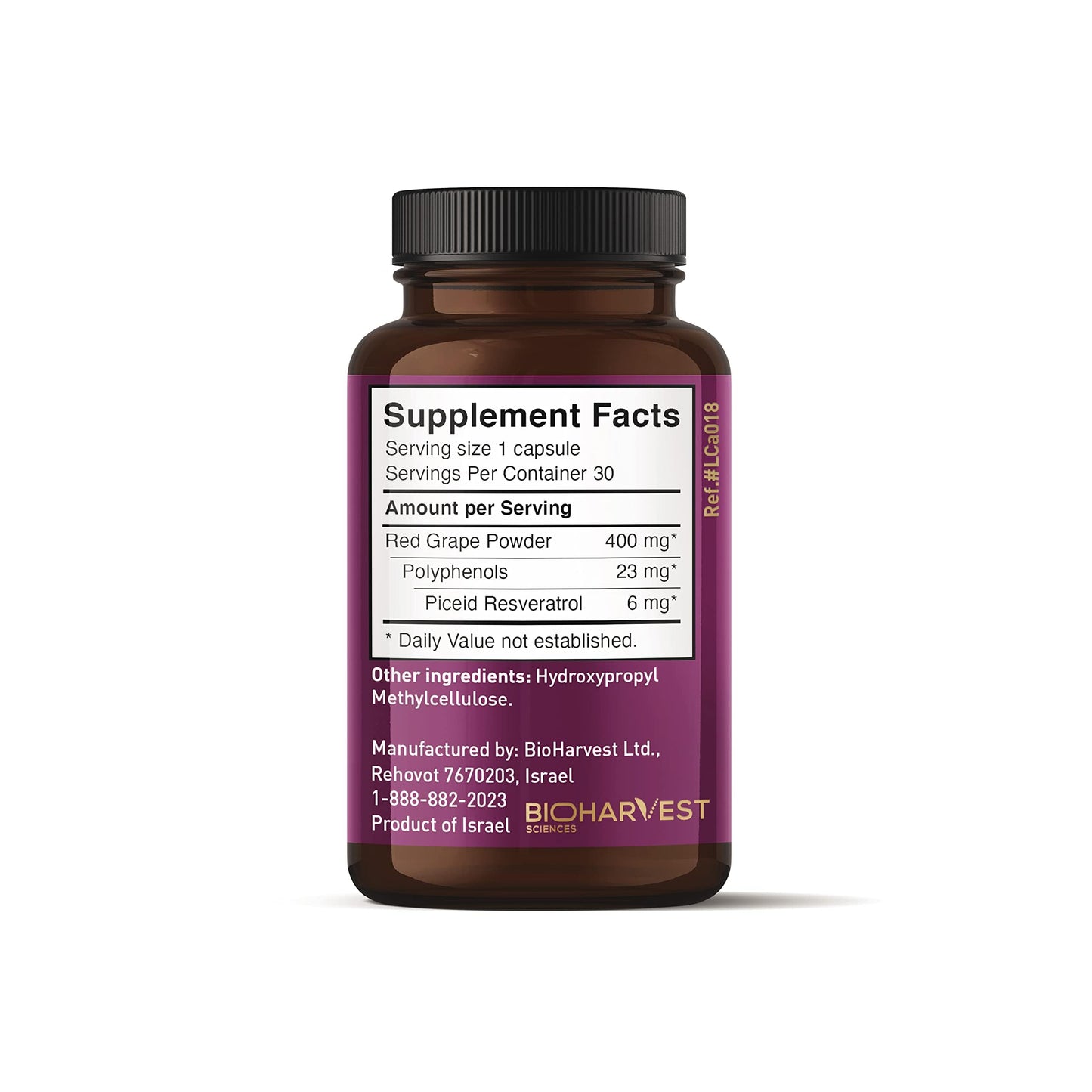 VINIA Piceid Resveratrol Supplement Capsule, 60 Count