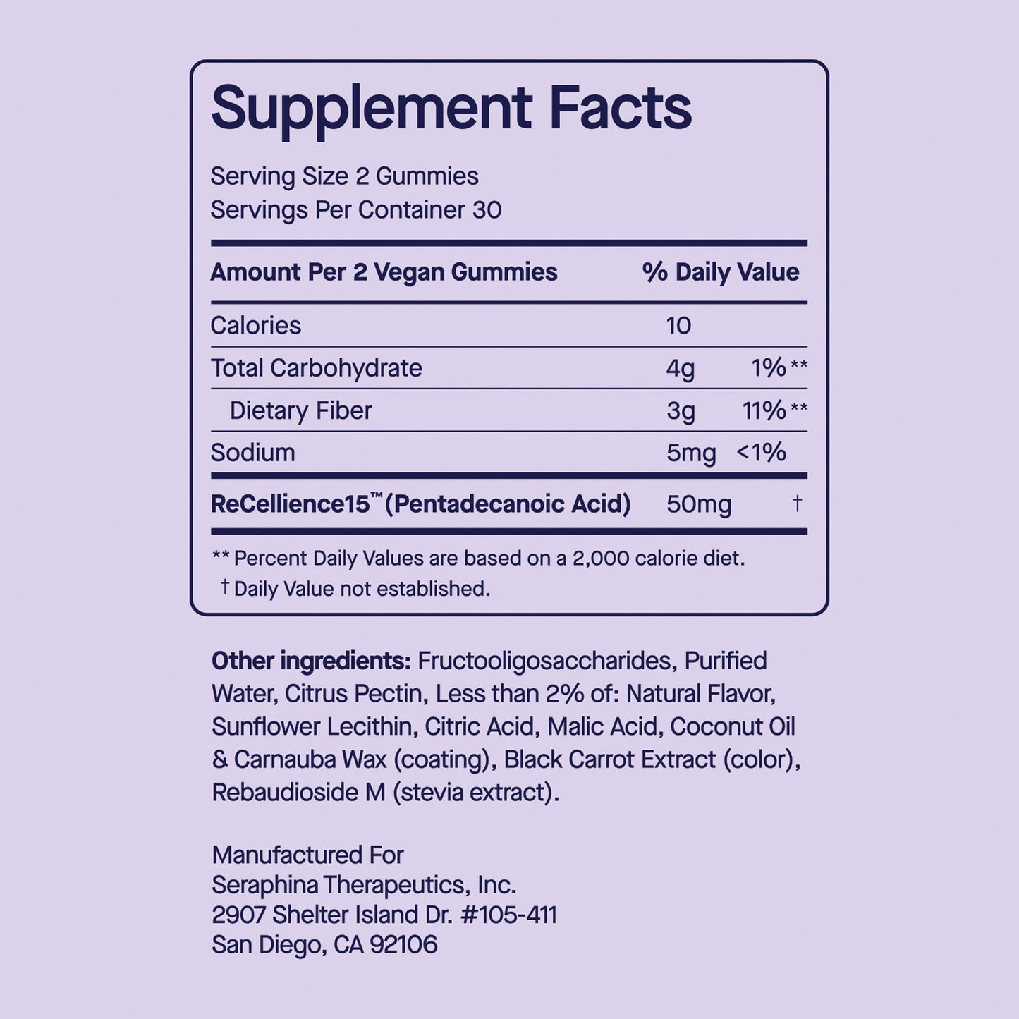 Fatty15 C15:0 Pentadecanoic Acid Gummies for Kids, 60 Count