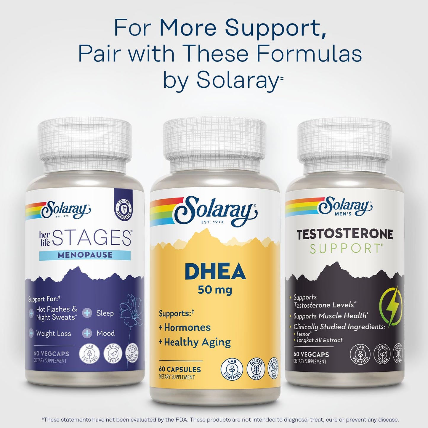 Solaray DHEA 50mg Capsule, 60 Count