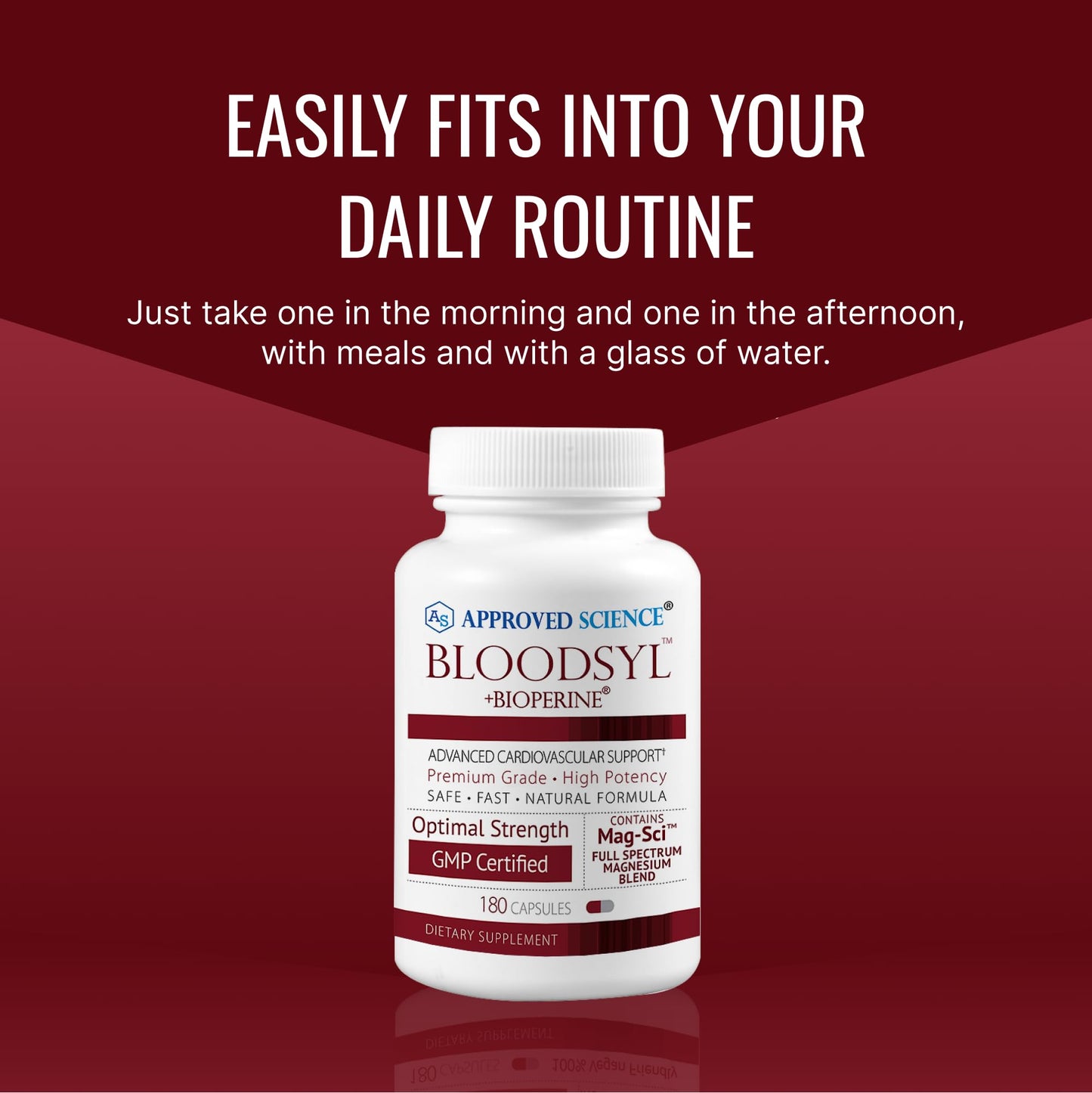 Approved Science Bloodsyl Blood Pressure Support Supplement 180 Capsules