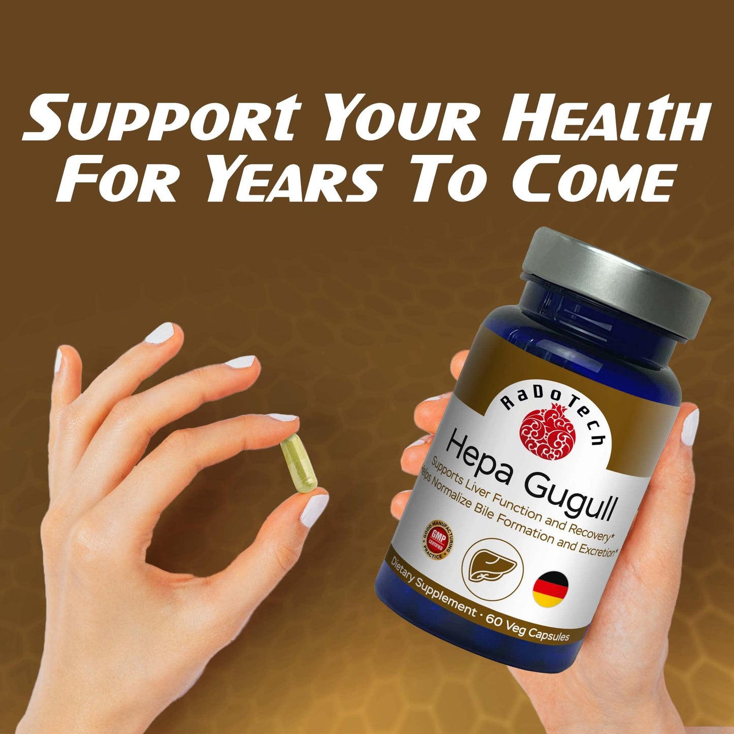 RaDoTech Hepa Gugull Liver Supplement Capsule 60 Count