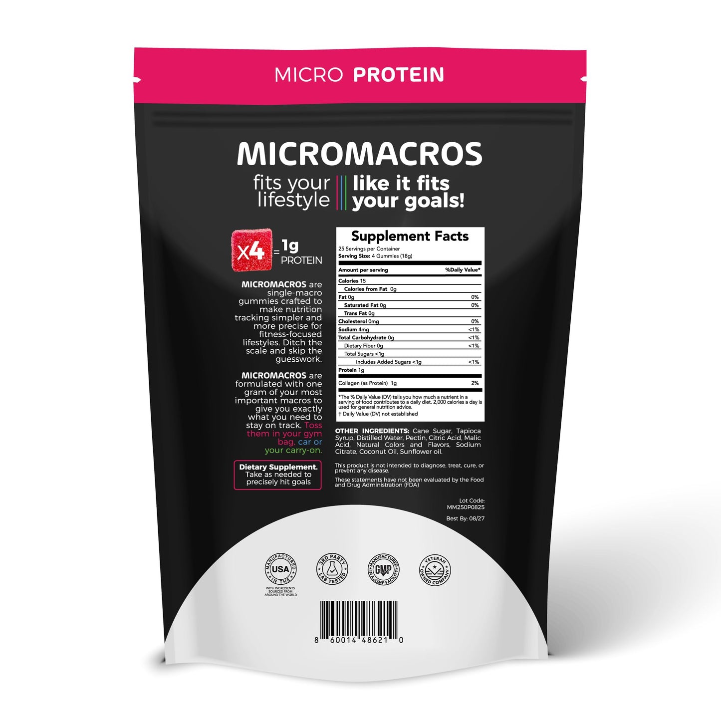 MicroMacros Protein Gummy 100 Gummies