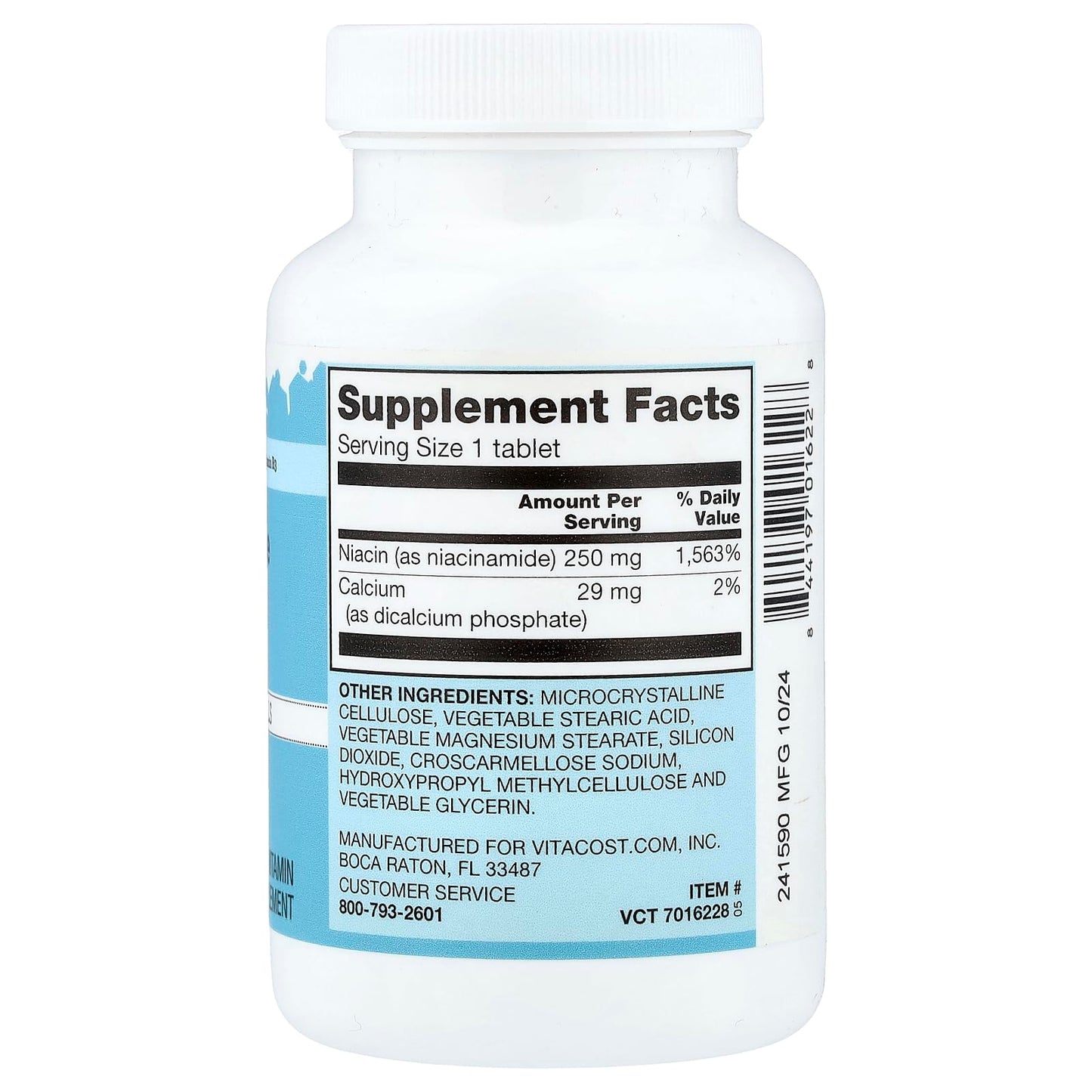 Vitacost Niacinamide Tablet 1 Count