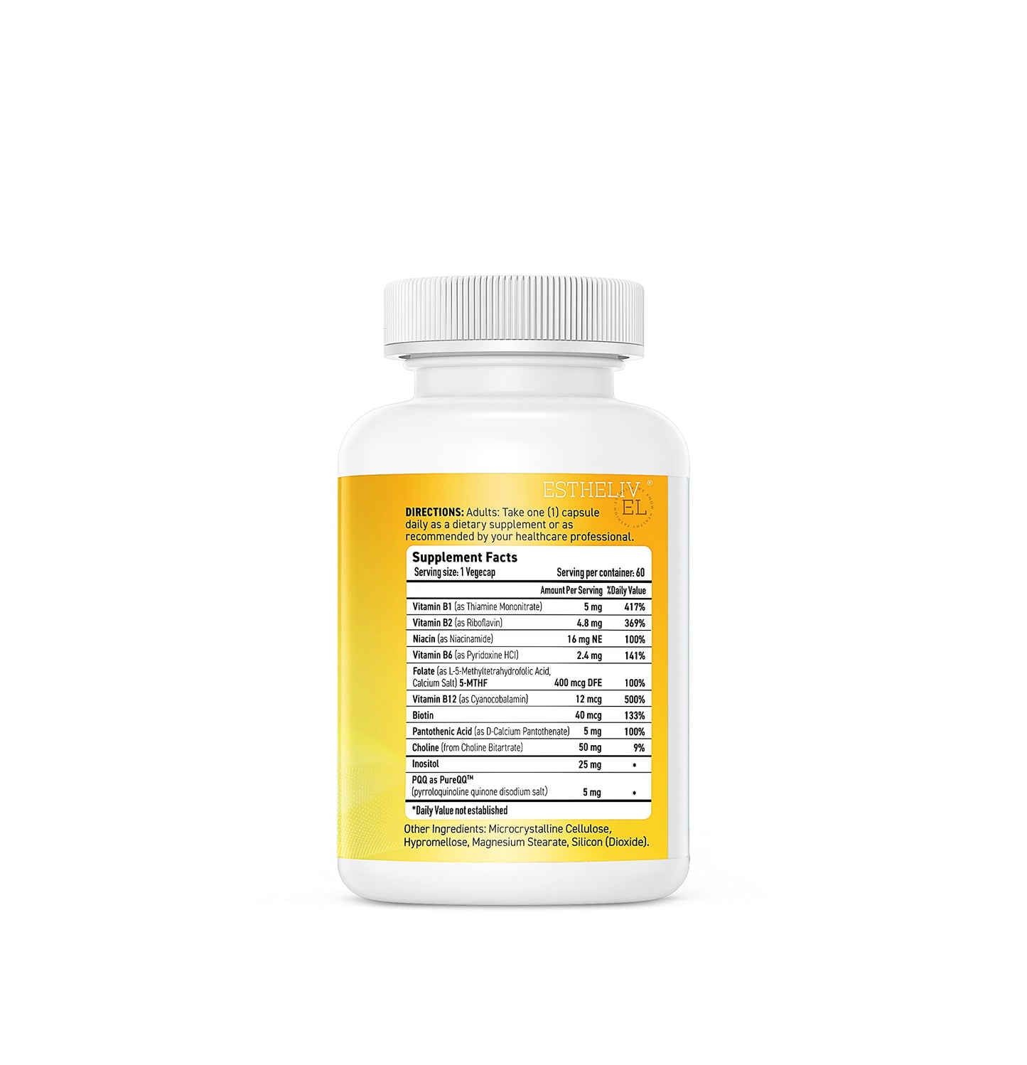 ESTHELIV Super B Complex with PQQ Capsule 60 Count