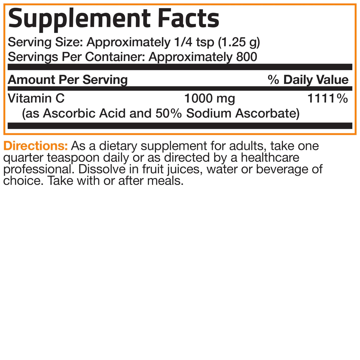 Bronson Buffered Vitamin C Powder 35.3 Ounces