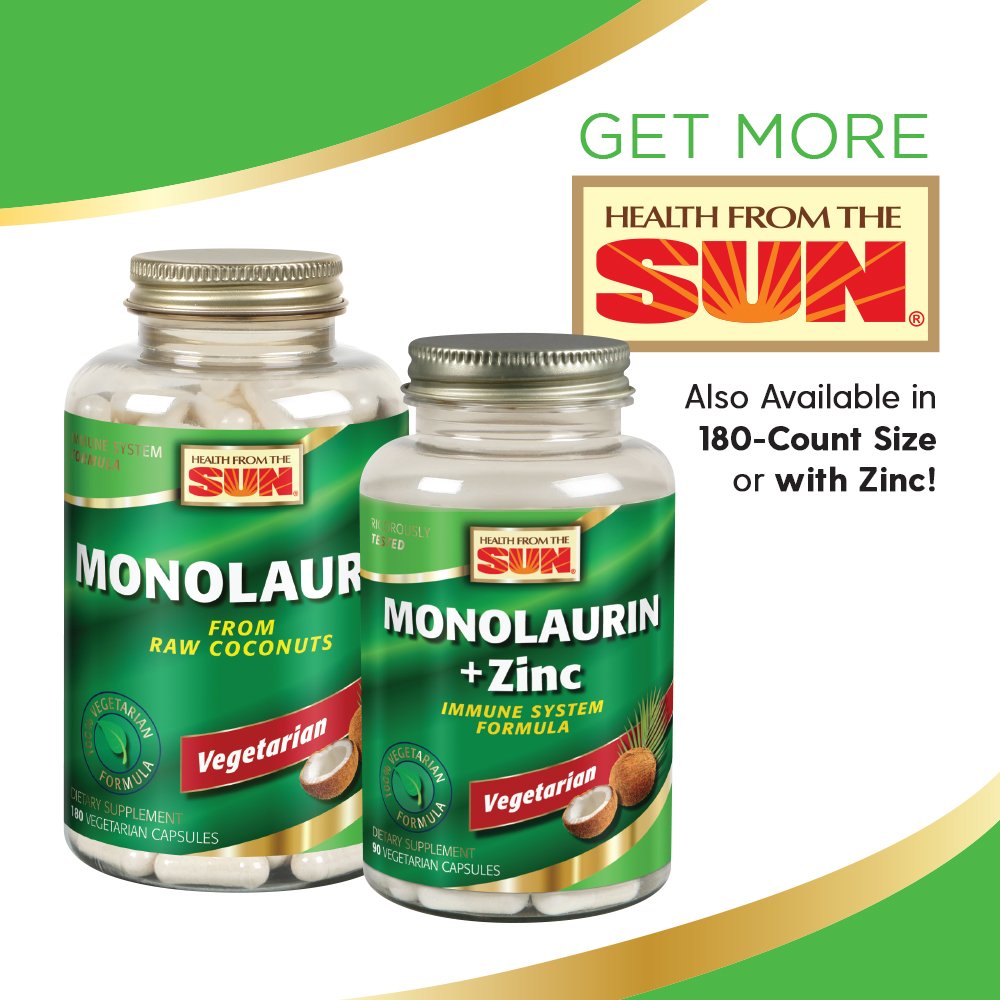Health From The Sun Monolaurin 990 Milligrams 90 Veg Capsules