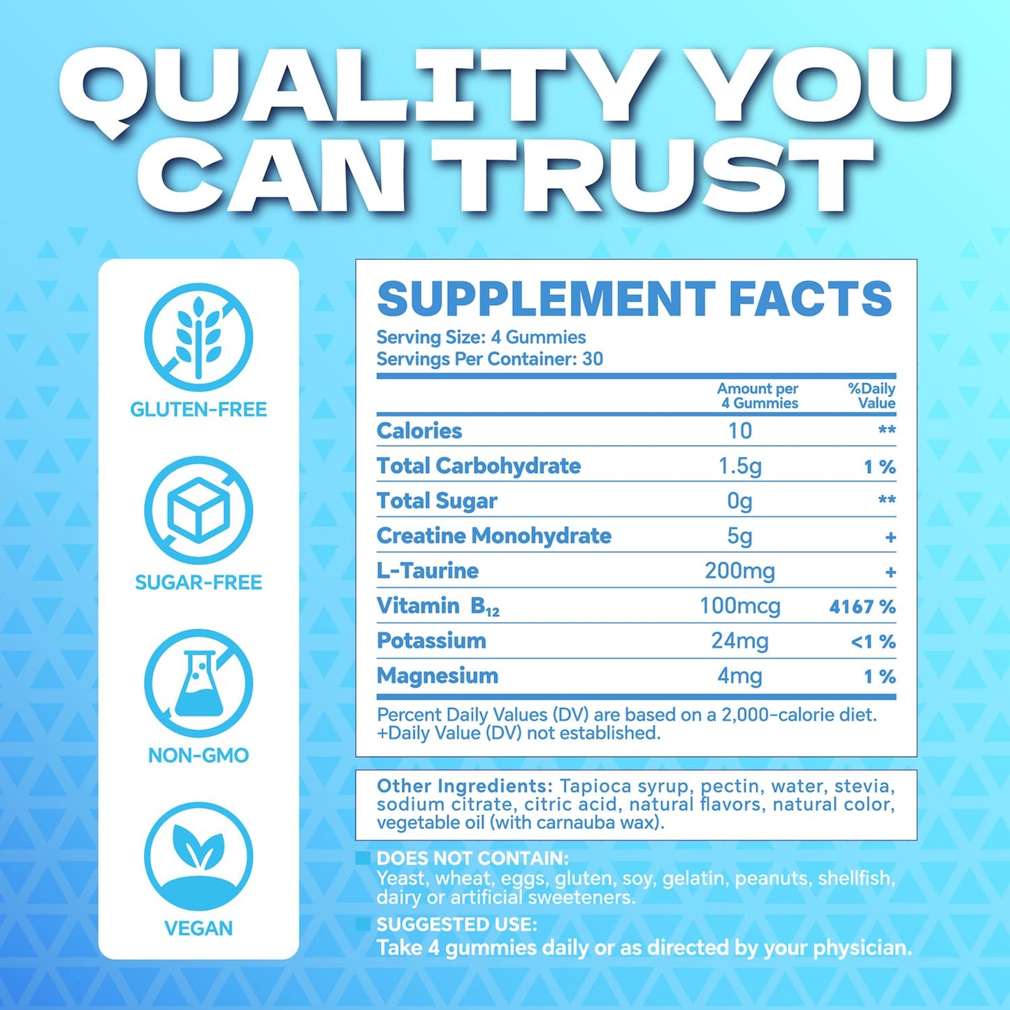 Frellanox Creatine Monohydrate Gummies 120 Count
