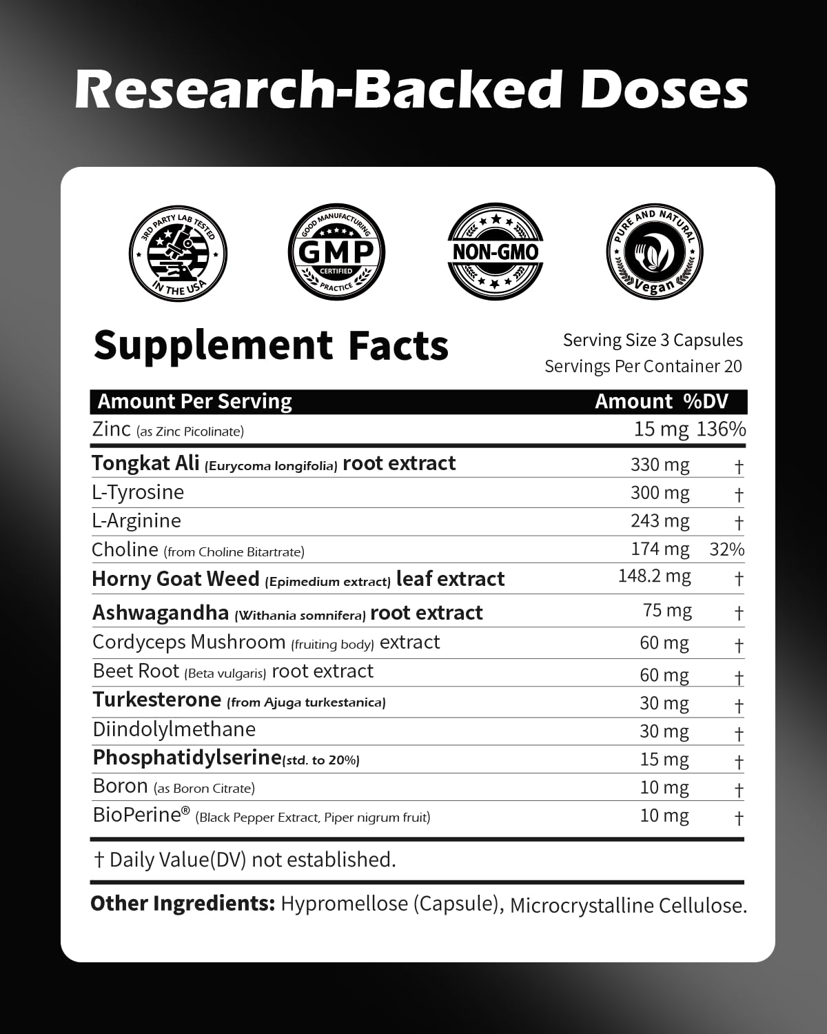 PickYouth Synergy-T Testosterone Booster Capsule, 60 Count
