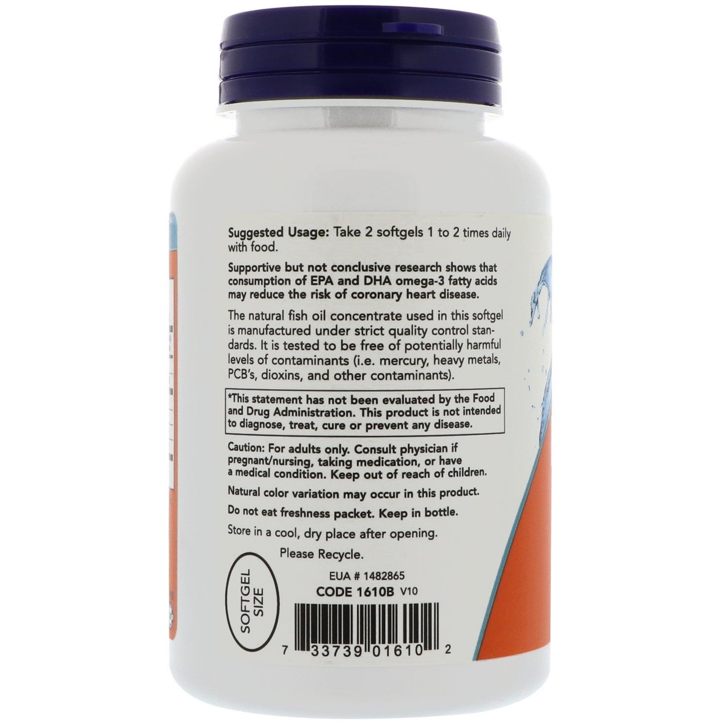 NOW Foods DHA-250 Fish Oil Softgels 120