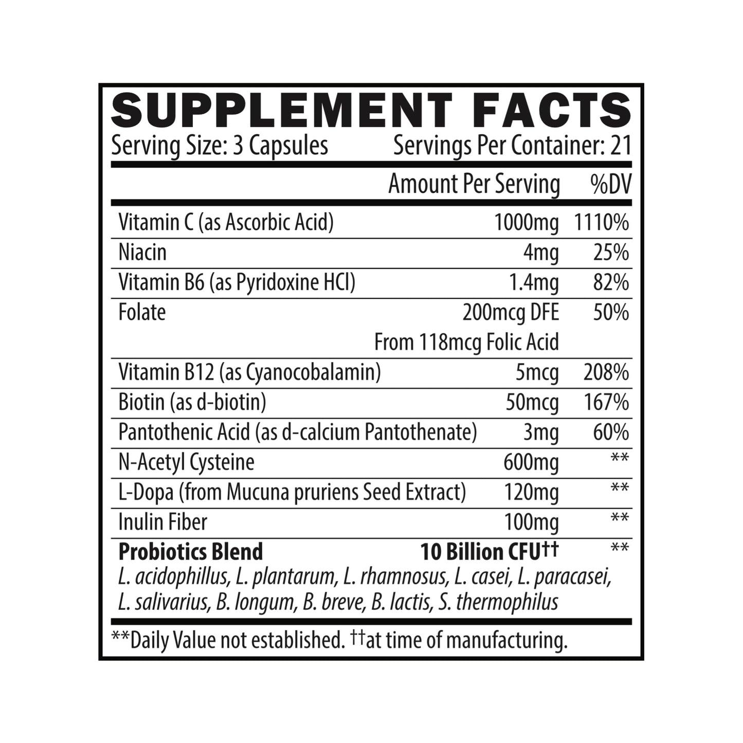 Quit Kit Morning Recovery - Energy & Focus Support, L-Dopa, NAC, B-Complex Capsule, 63 Count