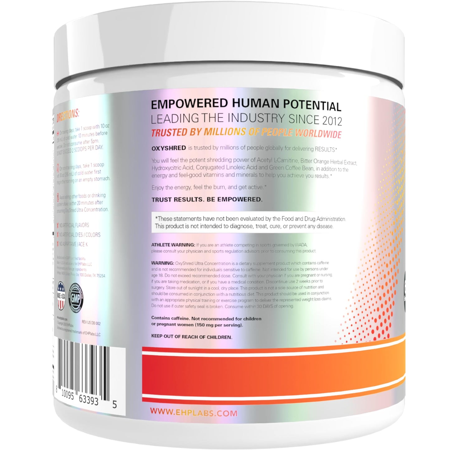 EHP Labs OxyShred Pre Workout Powder 11.36 Ounce