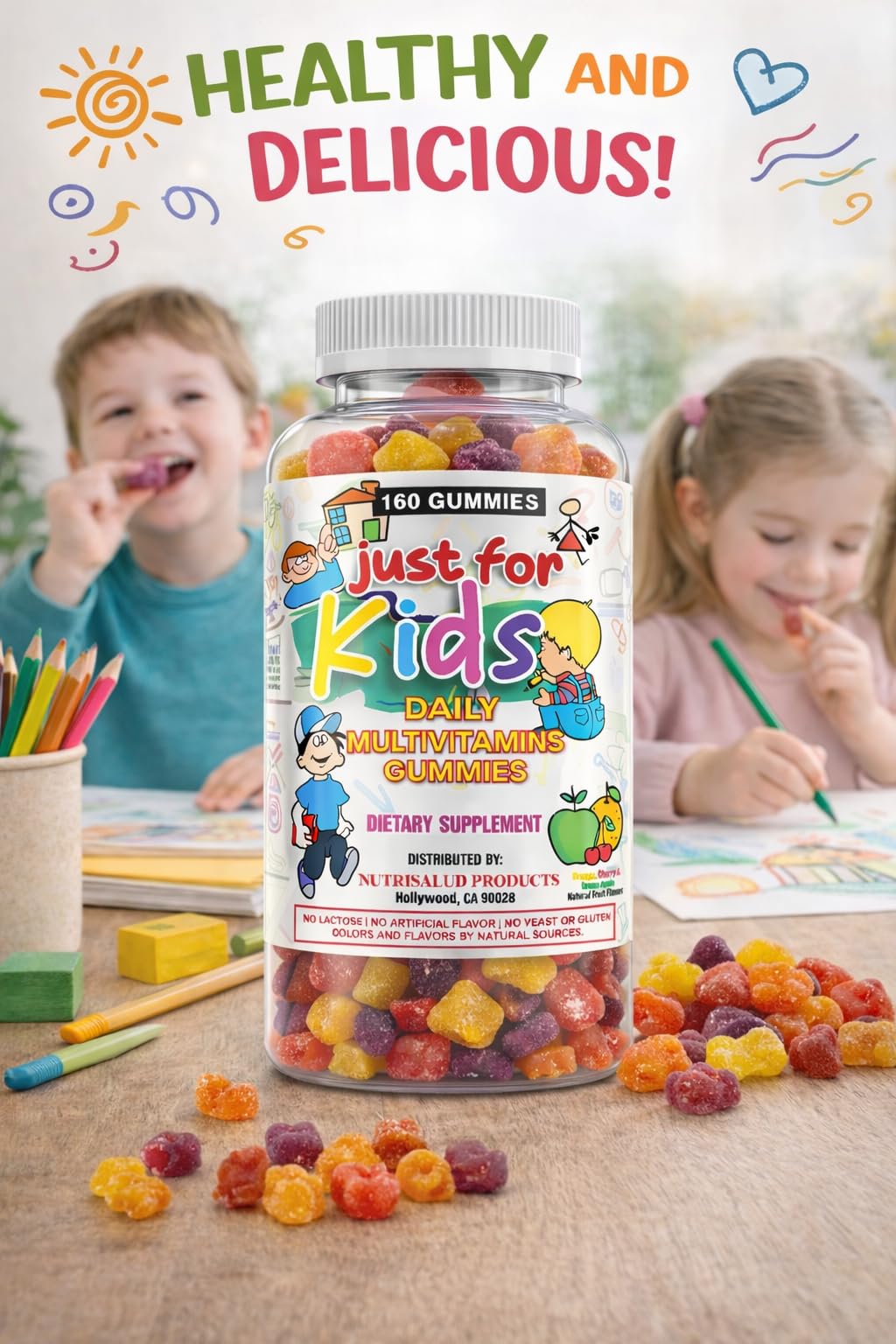 Nutrisalud Products Multivitamin Gummies Just for Kids 365 Gummies