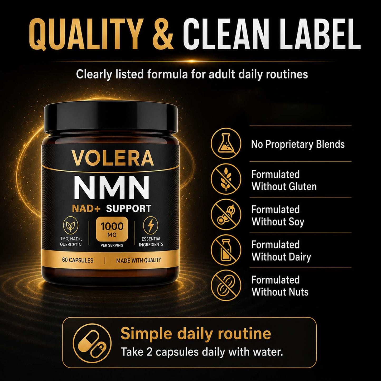 Tiktrove Volera NMN Complex Capsule, 60 Count