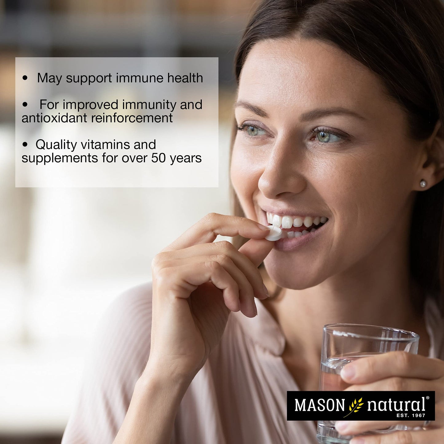 Mason Natural Vitamin C 500 mg Tablet, 300 Count