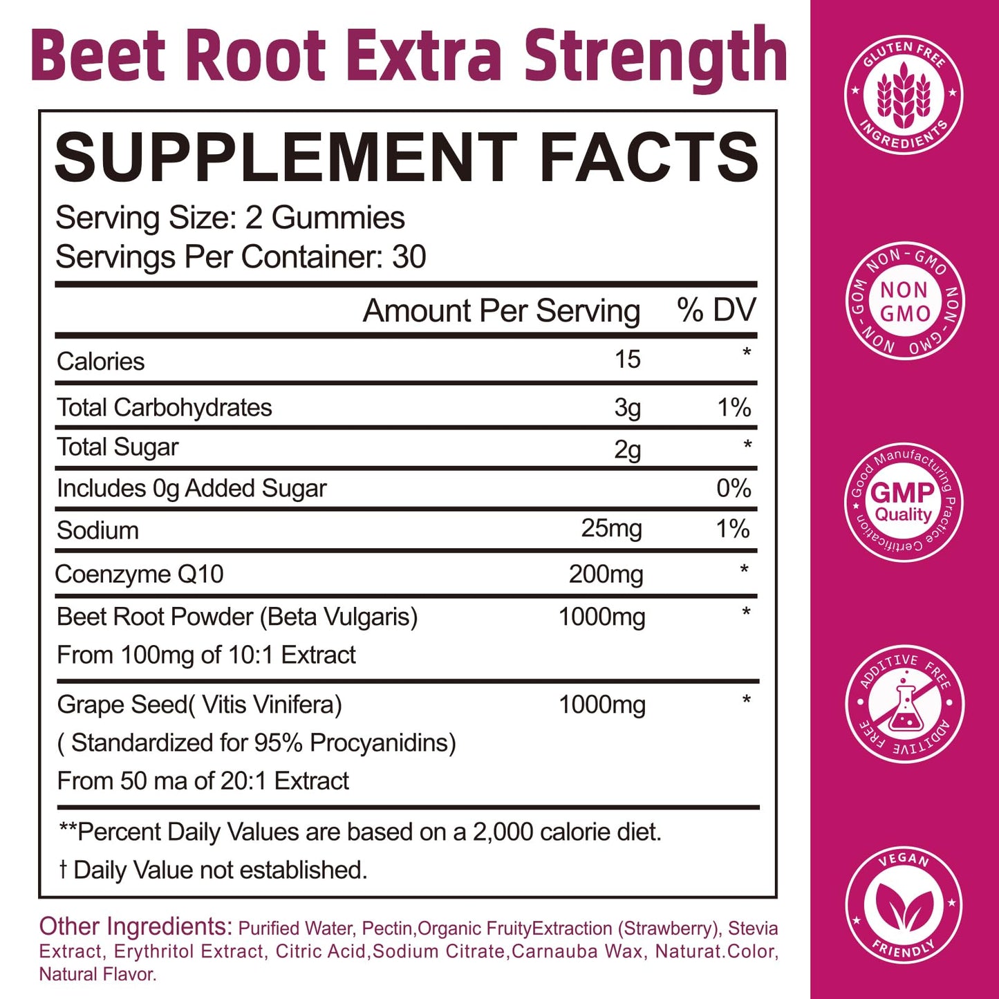 Yalei Beet Root Gummies for Blood Pressure Gummy, 60 Count