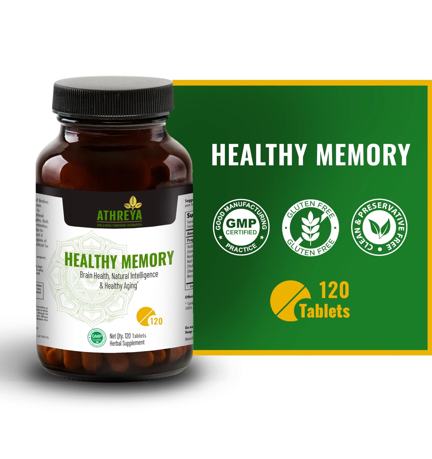 Athreya Healthy Memory Capsules 120 Count