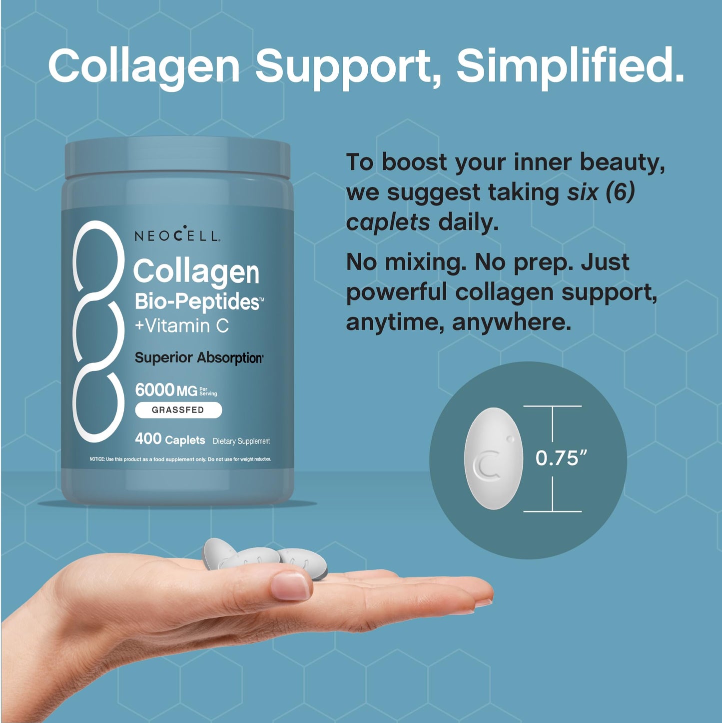 NeoCell Collagen Peptides 400 Tablets