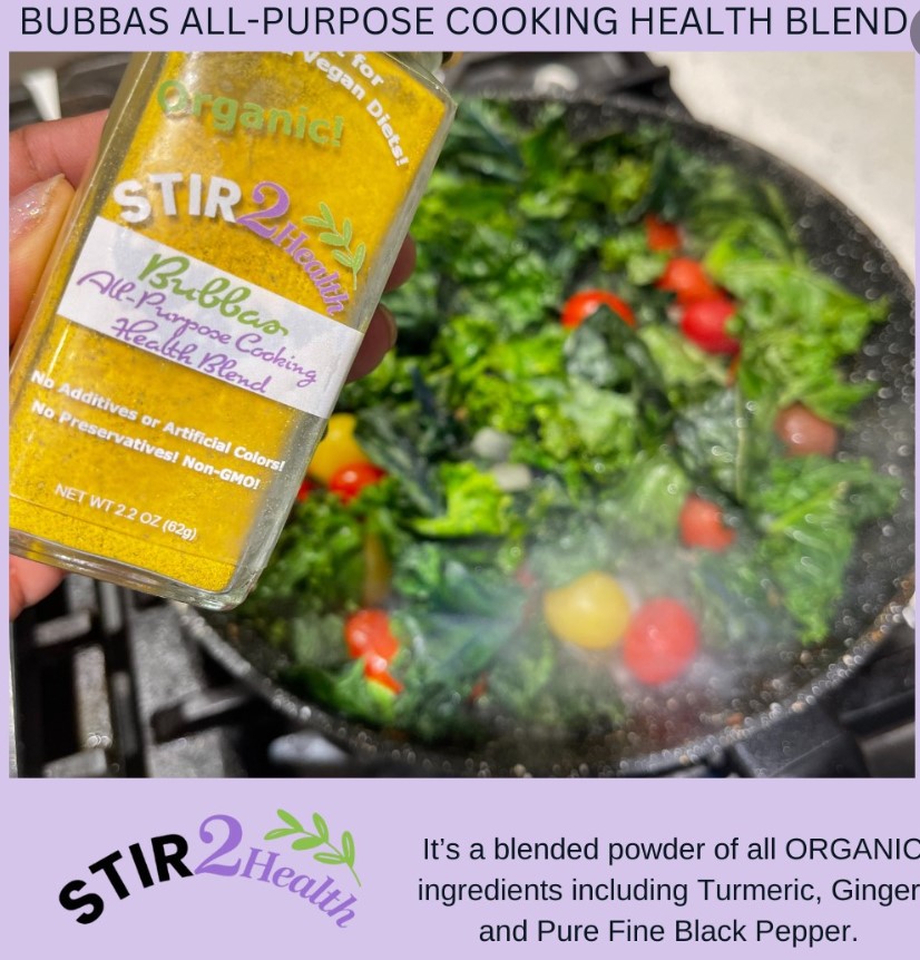 Stir2Health Bubbas All-Purpose Cooking Health Blend Powder 2.2