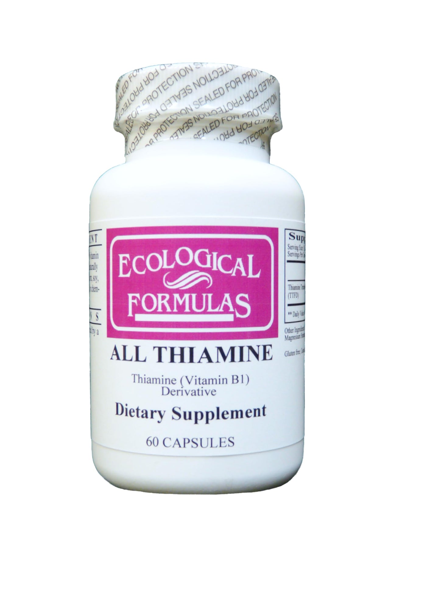 Ecological Formulas Allithiamine 50 mg Capsule, 60 Capsules