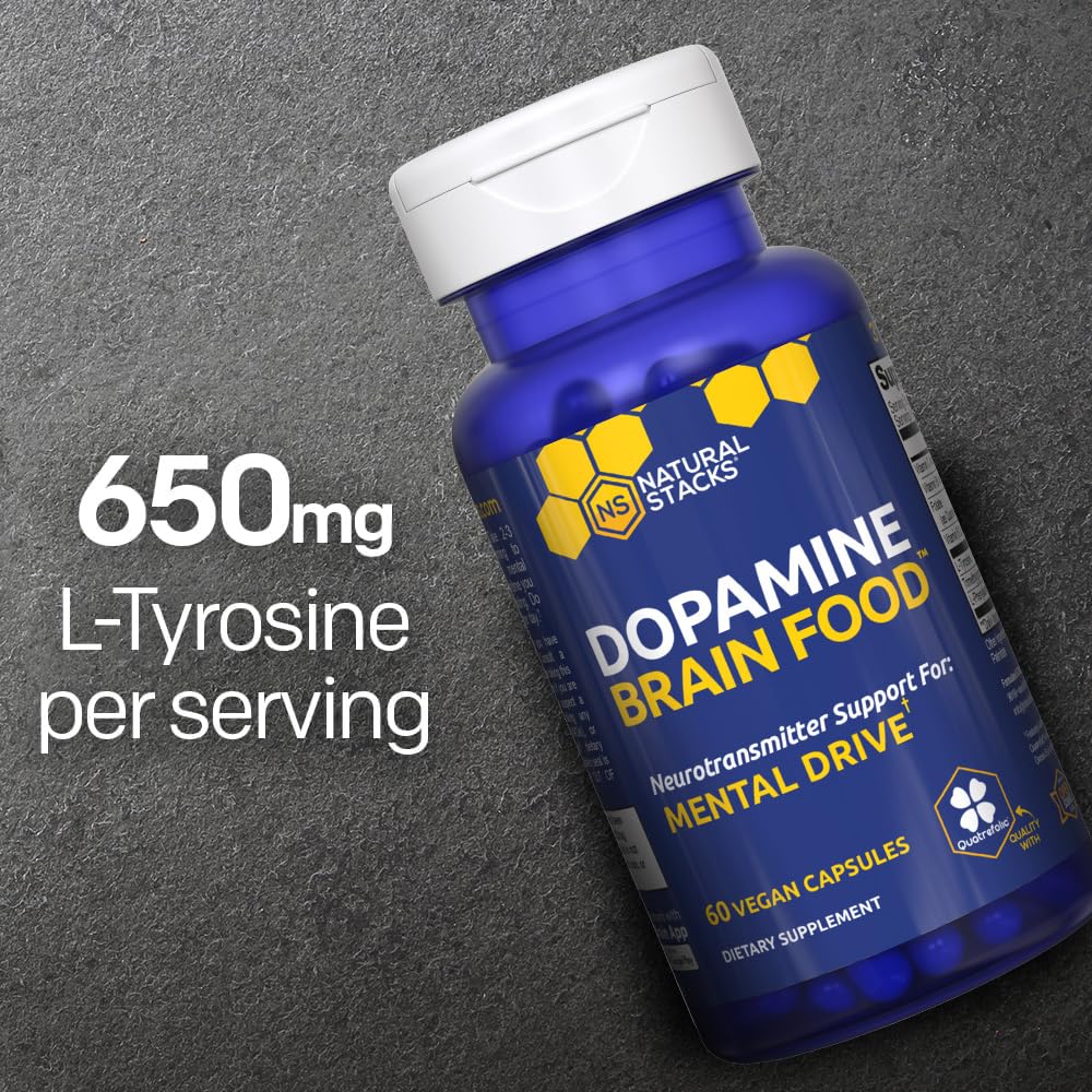 NATURAL STACKS Dopamine & GABA Brain Food Bundle Capsules 60