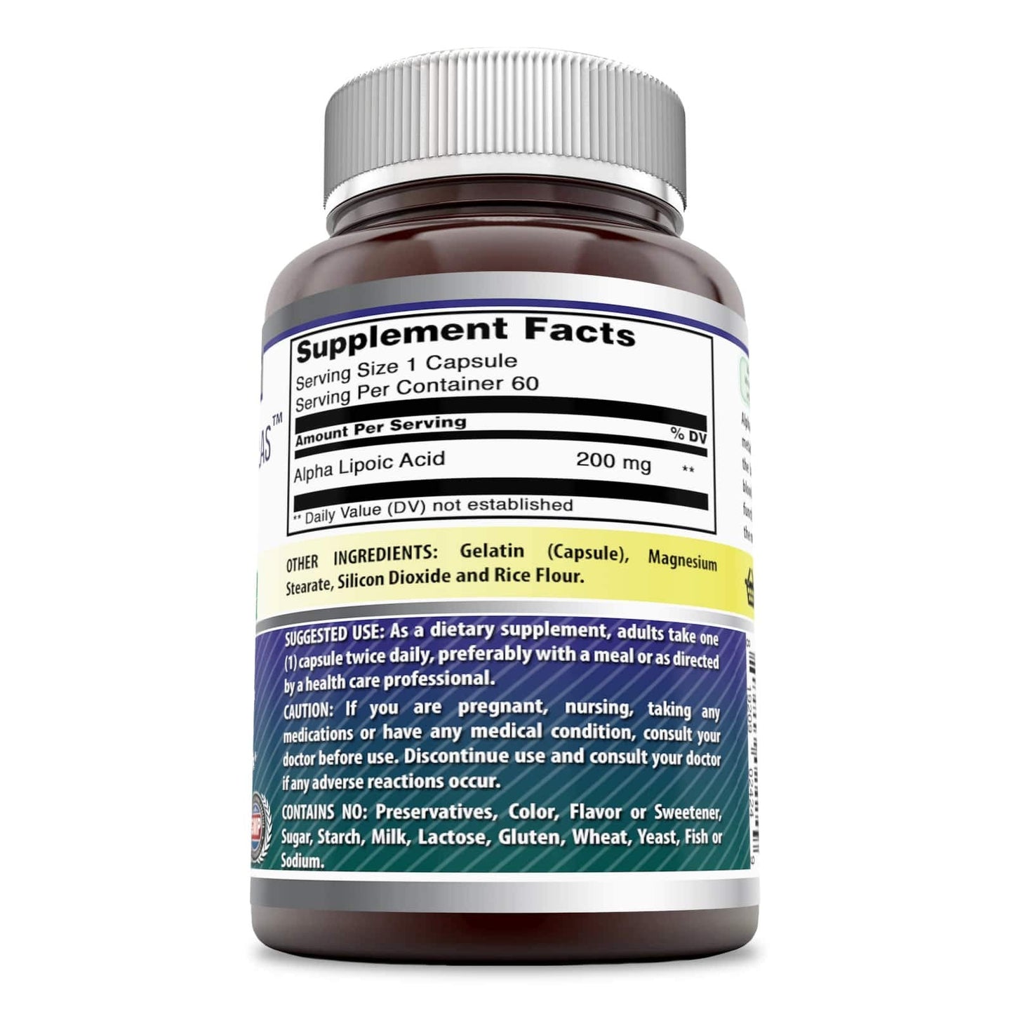 Amazing Nutrition Alpha Lipoic Acid 200 Mg Capsules, 1 Pack
