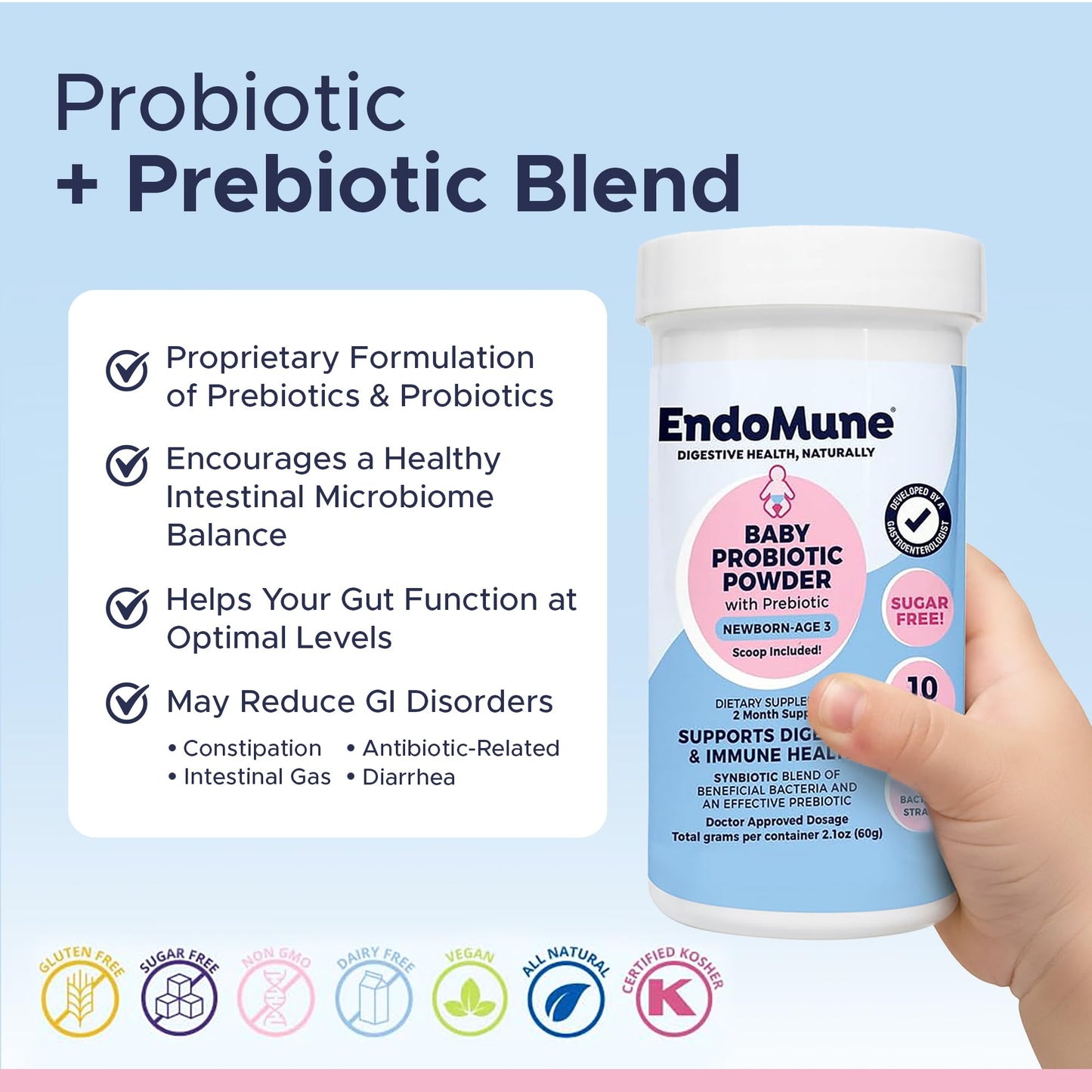 Endomune Endomune Jr Advanced Probiotic Powder 2.1 oz
