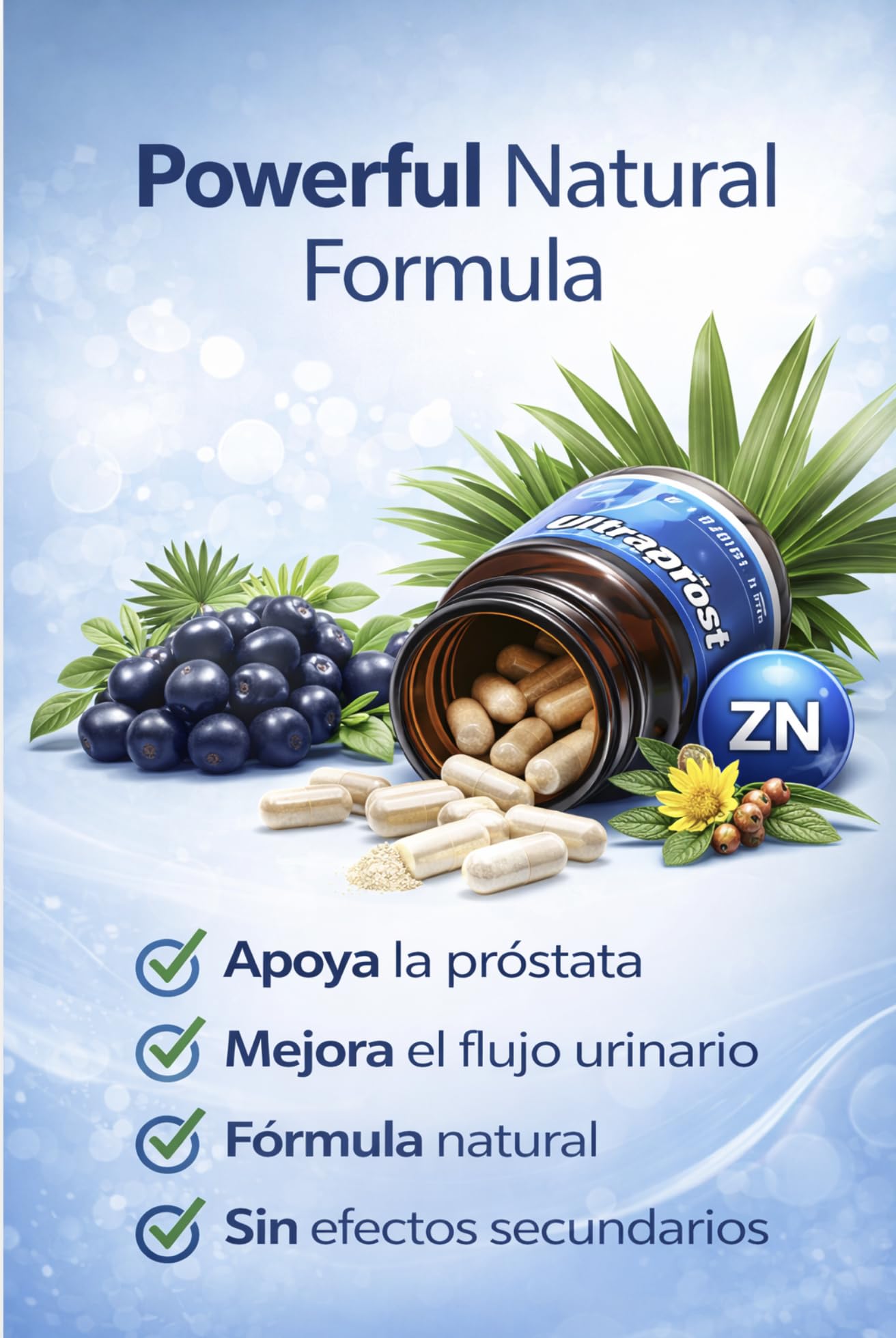 Generic Saw Palmetto Herbal Supplements 60 Capsules