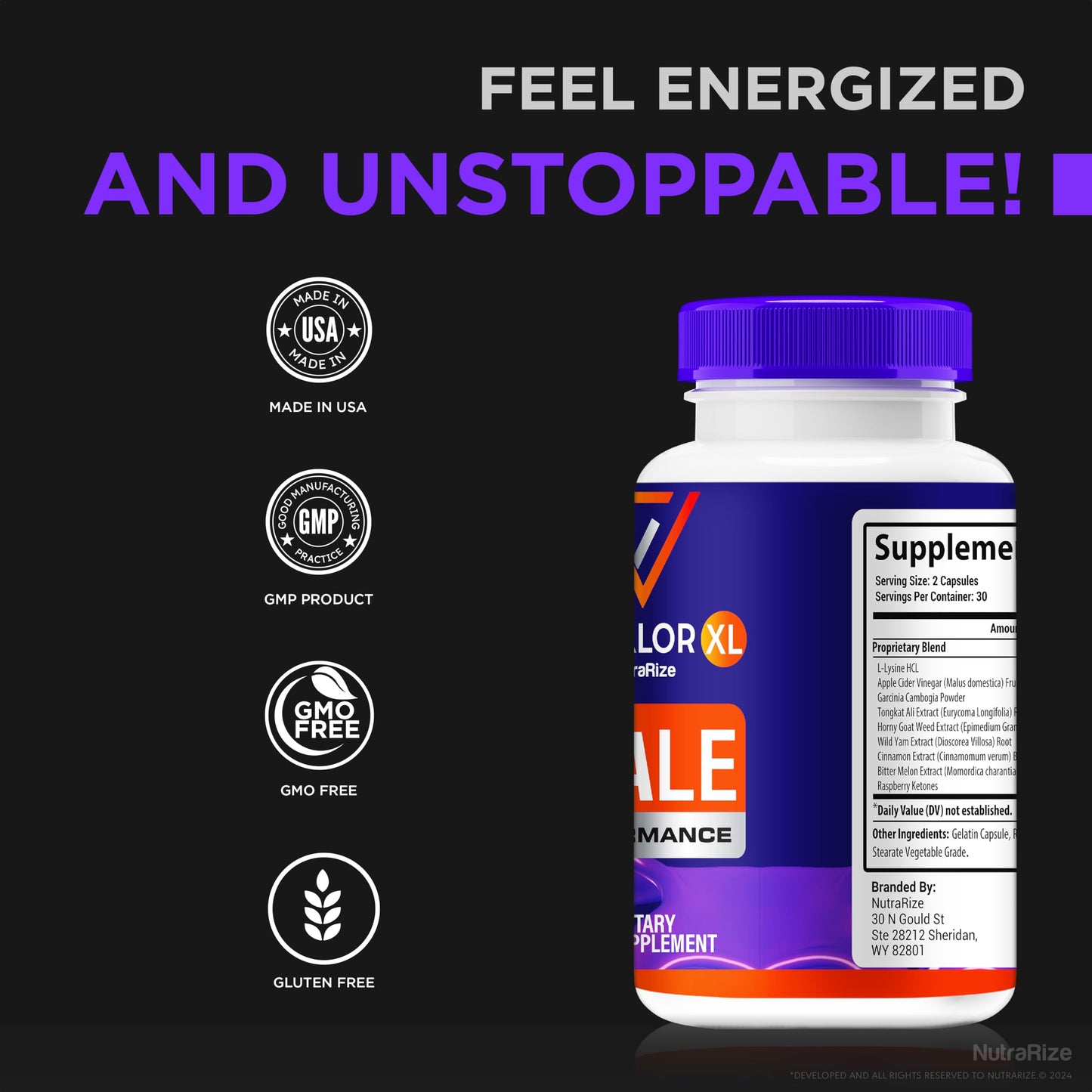 NutraRize Viril Valor XL Capsules 120 Capsules